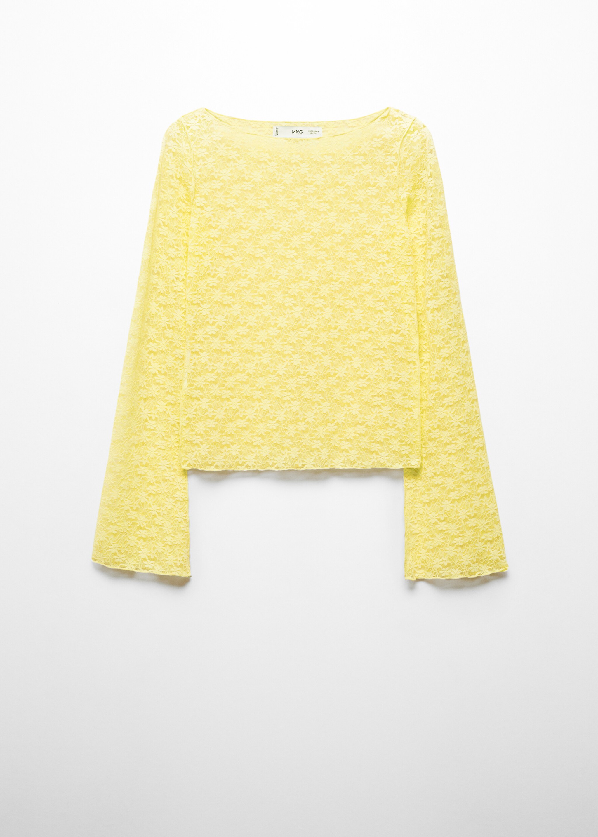 Floral lace T-shirt - Article without model