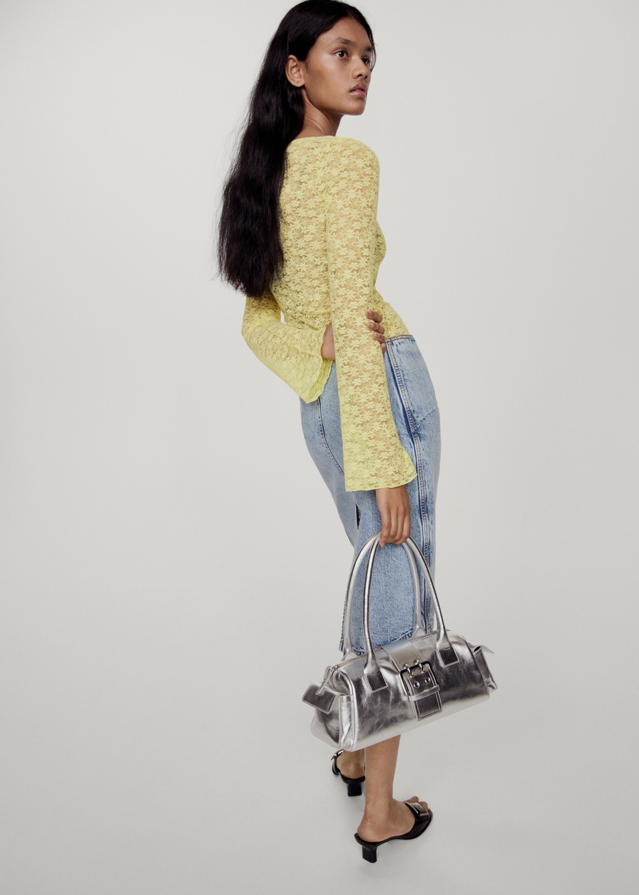 Floral lace T-shirt - Details of the article 6