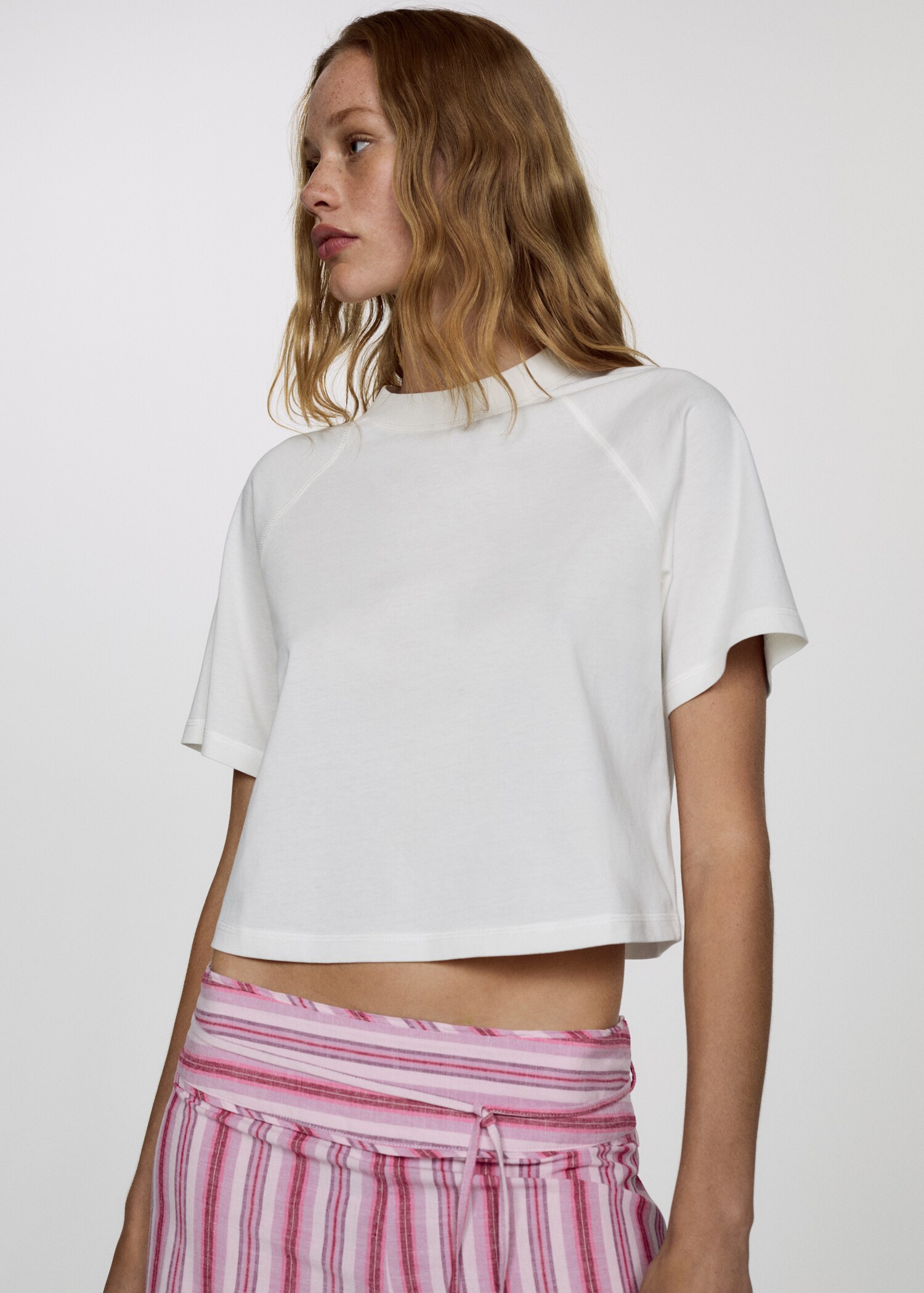 T-shirt coton manches courtes - Plan moyen