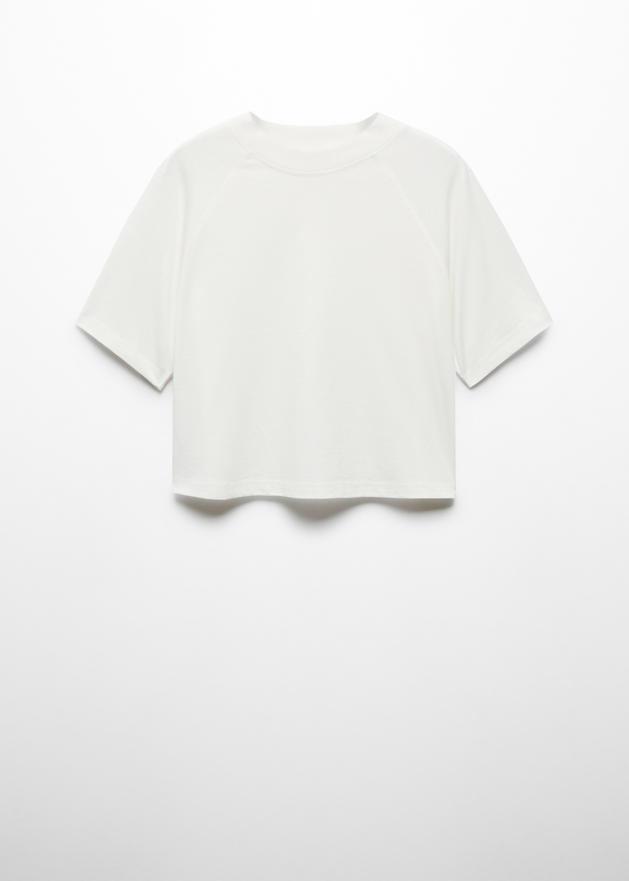 Short-sleeved cotton t-shirt - Article without model, White. Ref: 67007931-00.