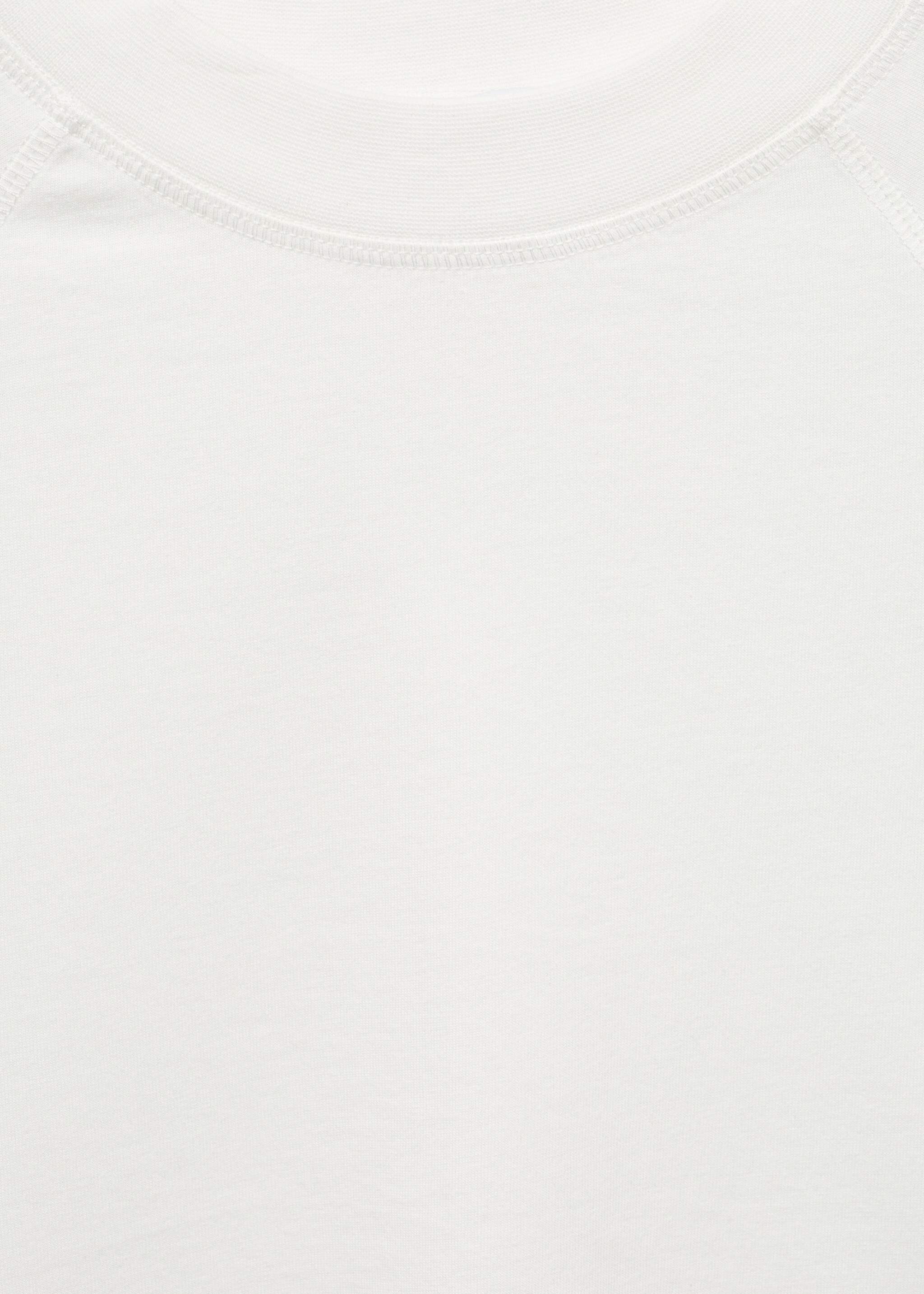 Short-sleeved cotton t-shirt - Details of the article 8, White. Ref: 67007931-00.