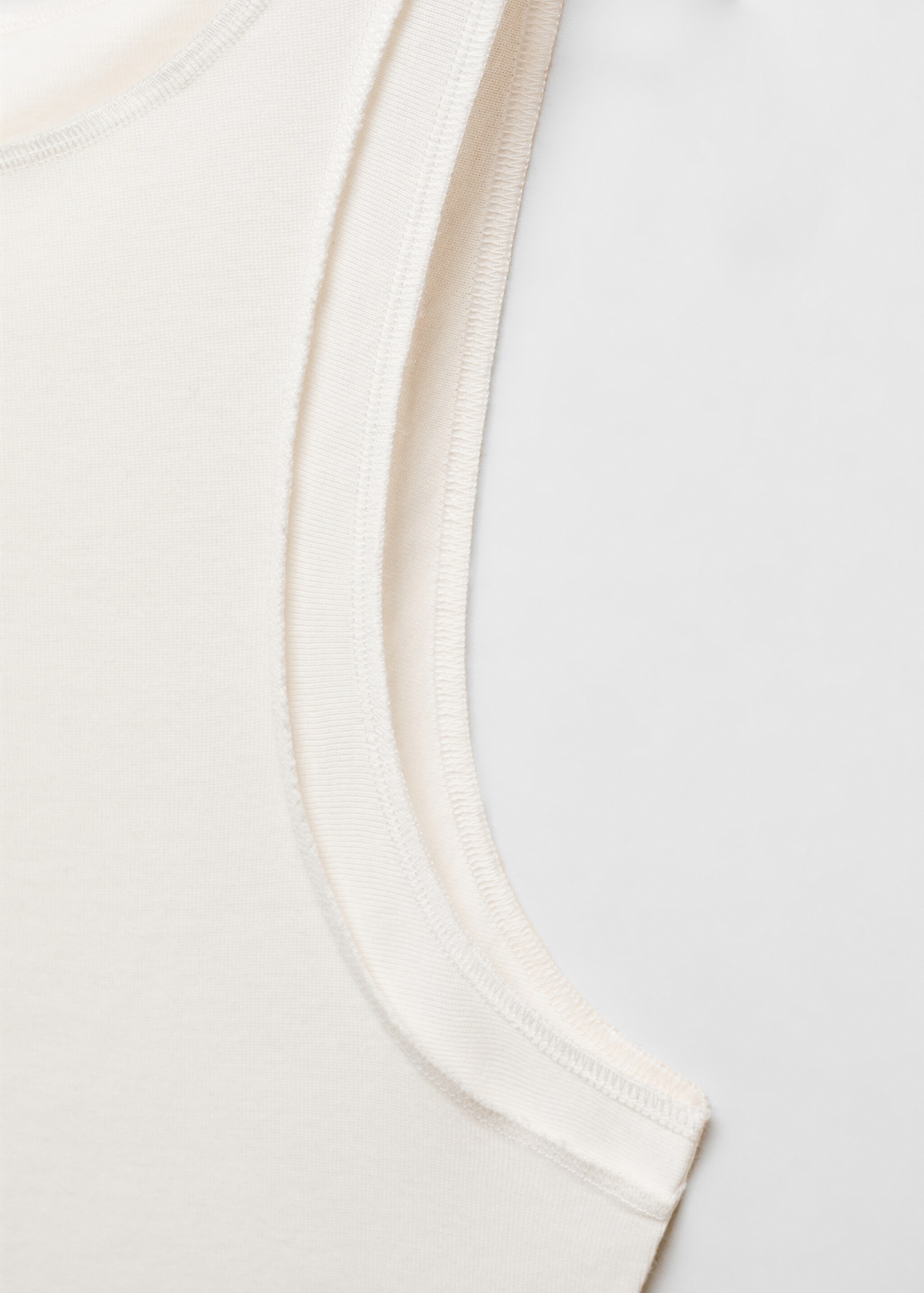 Modal sleeveless top - Details of the article 8, Off White. Ref: 67007932-00.