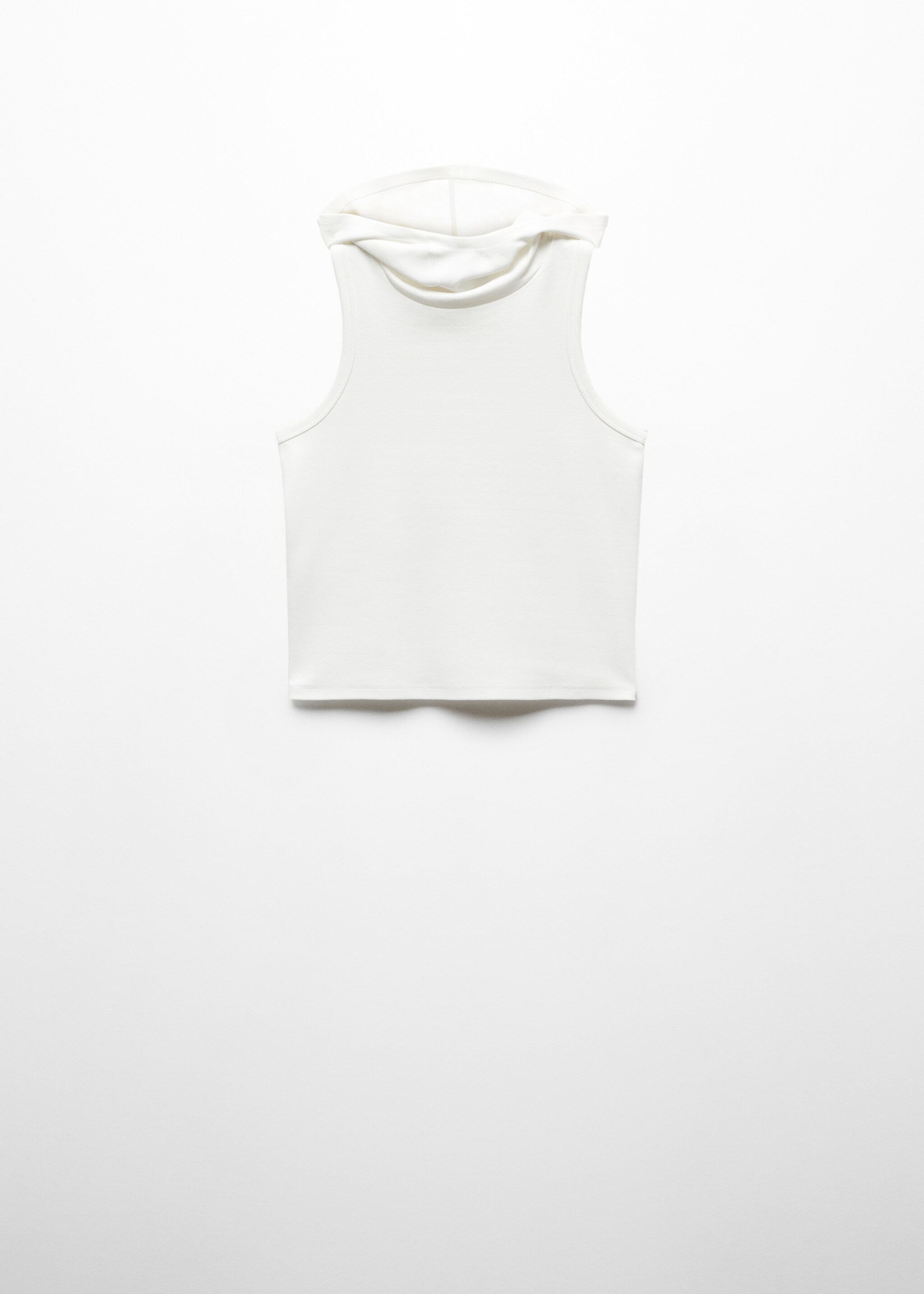 Sleeveless hooded top - Article without model