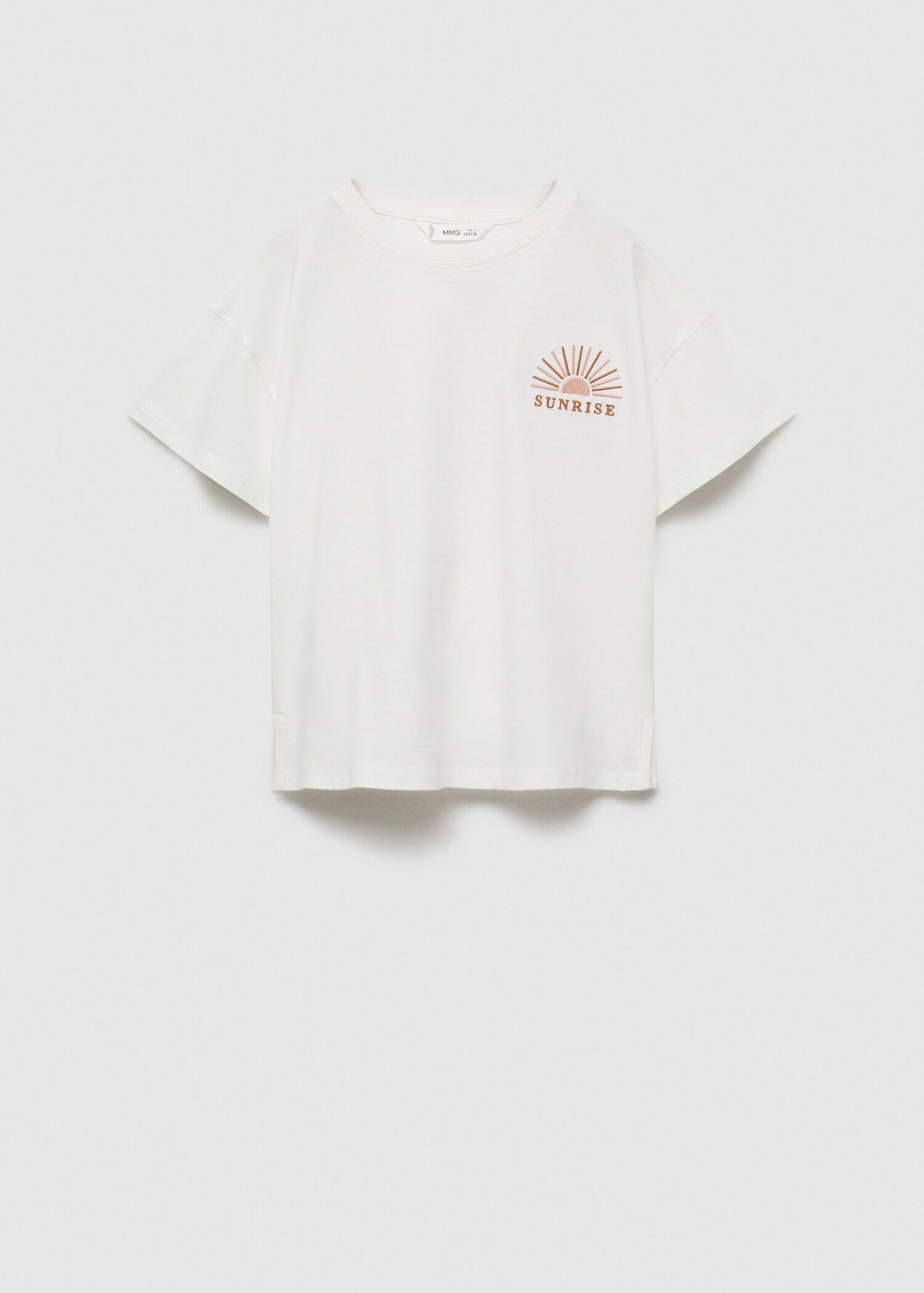 Embroidered message T-shirt - Article without model