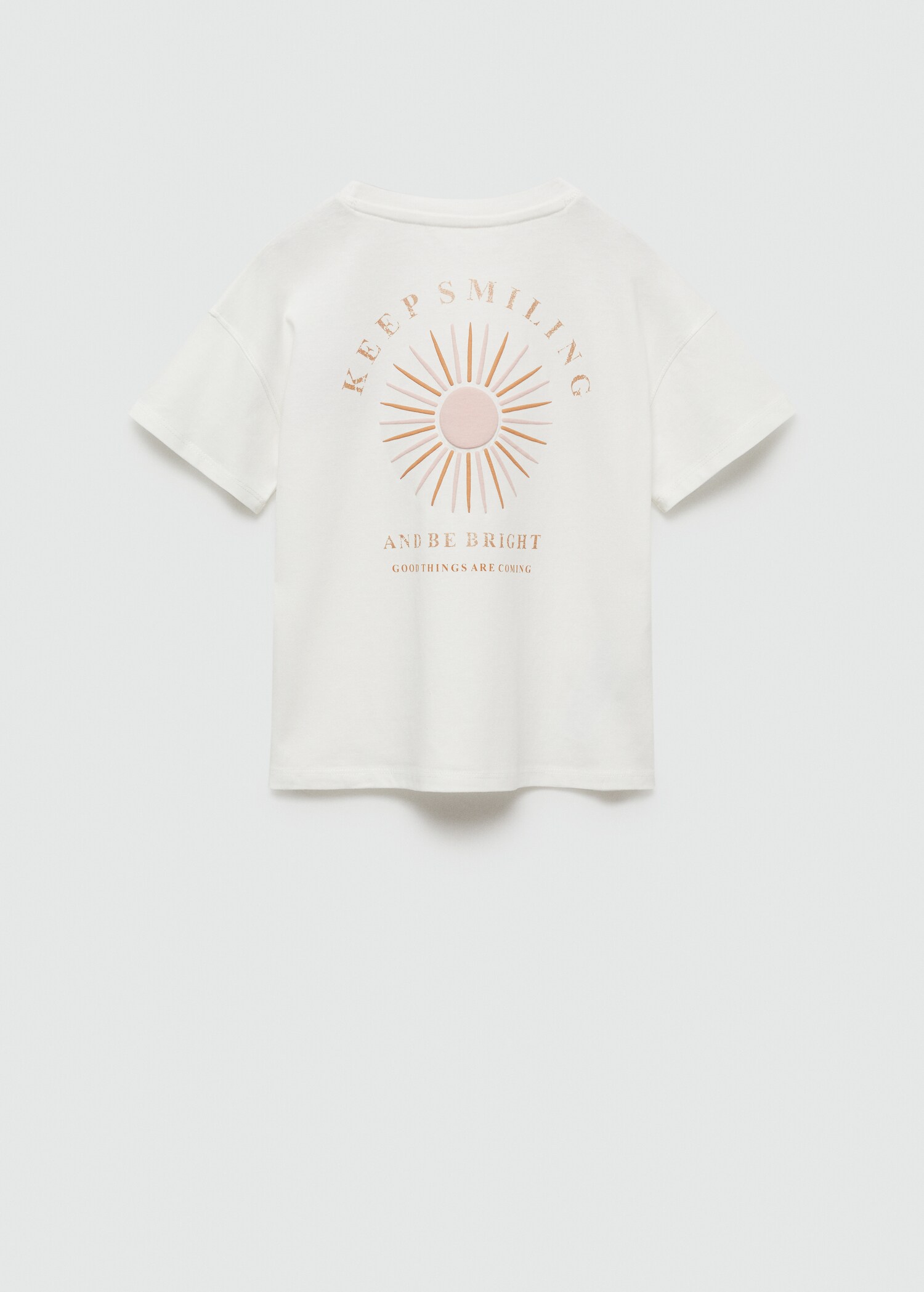 Embroidered message T-shirt - Reverse of the article