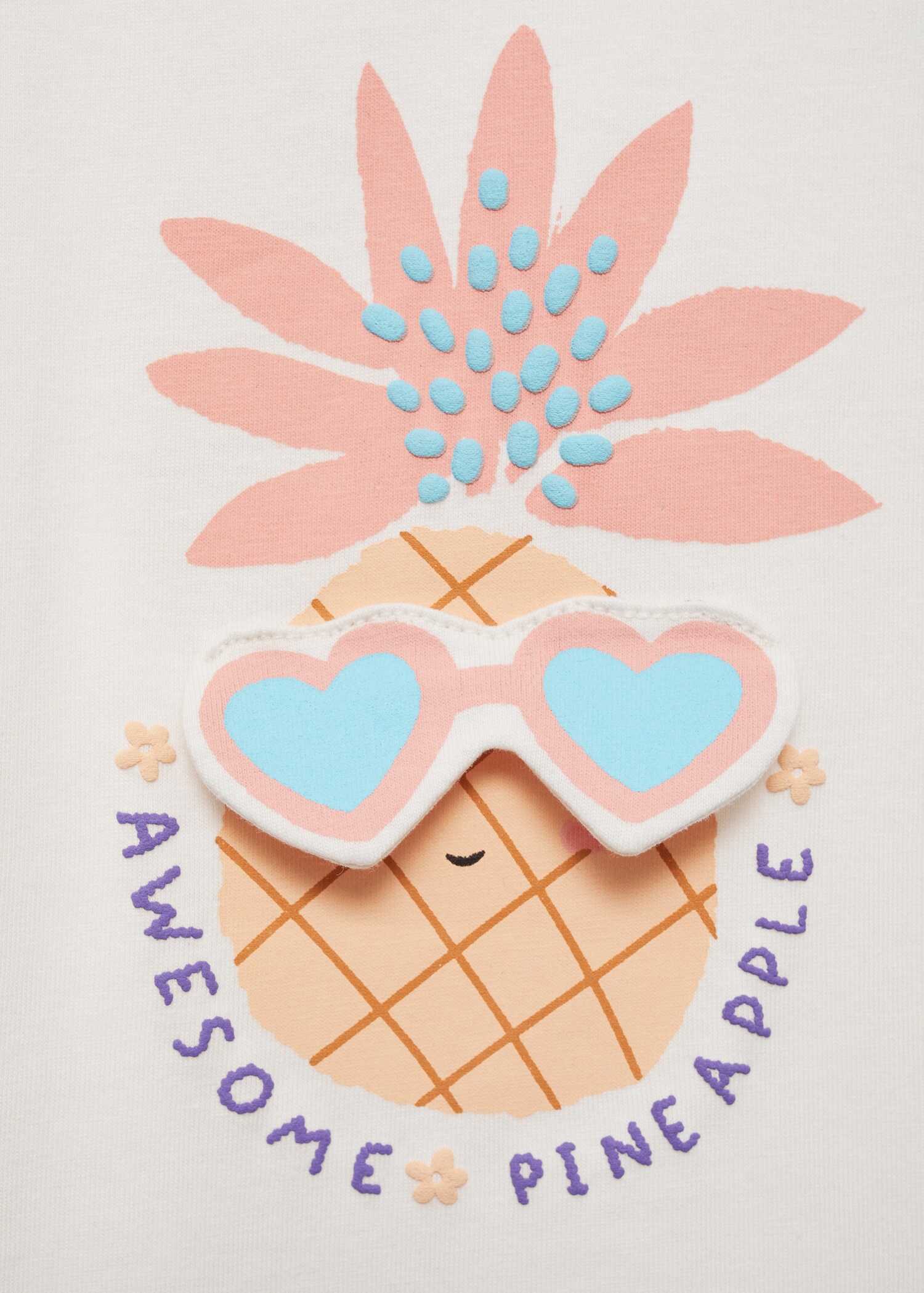 T-shirt coton relief ananas - Détail de l'article 0