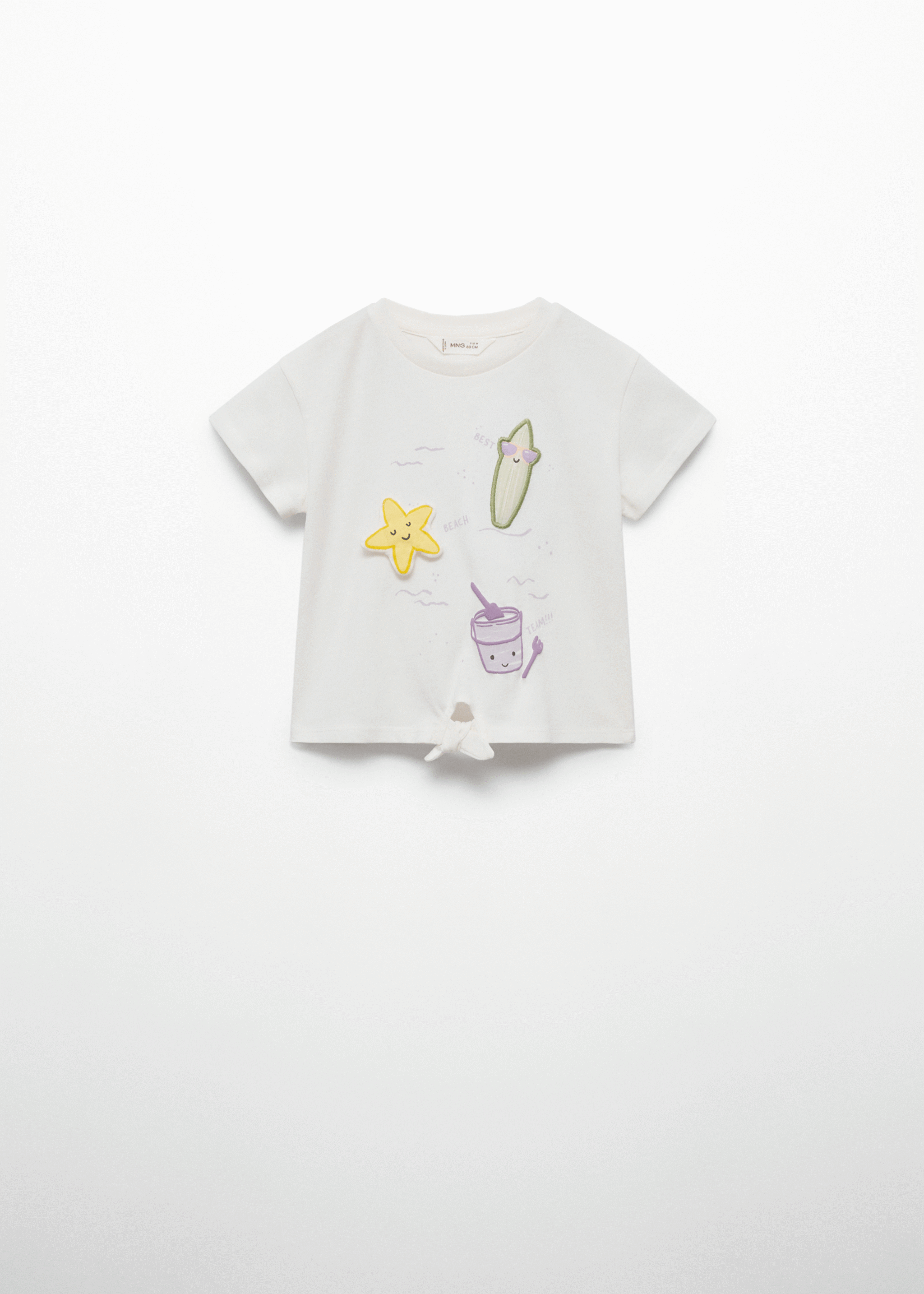 Embossed details printed t-shirt - Details of the article 9