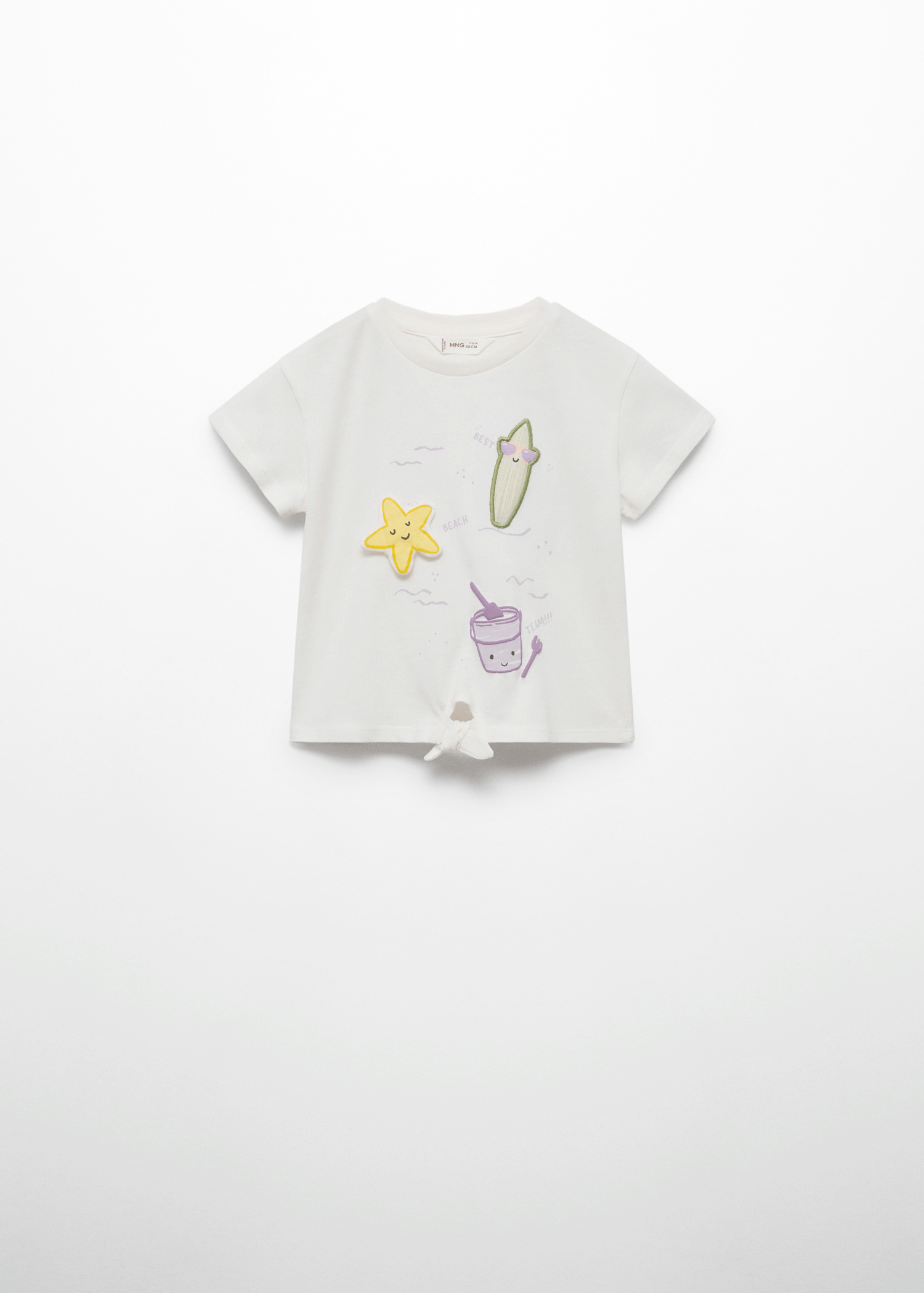 Embossed details printed t-shirt - Details of the article 9