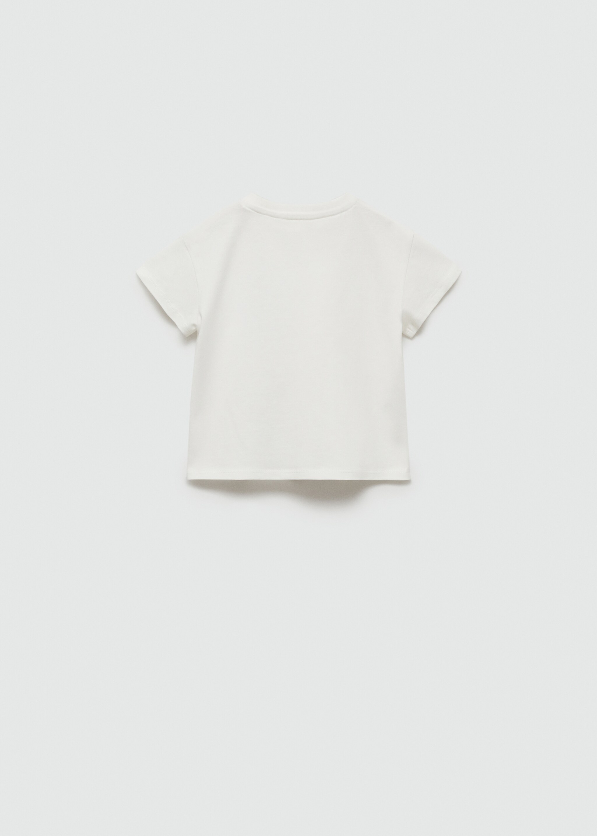 Embossed details printed t-shirt - Reverse of the article