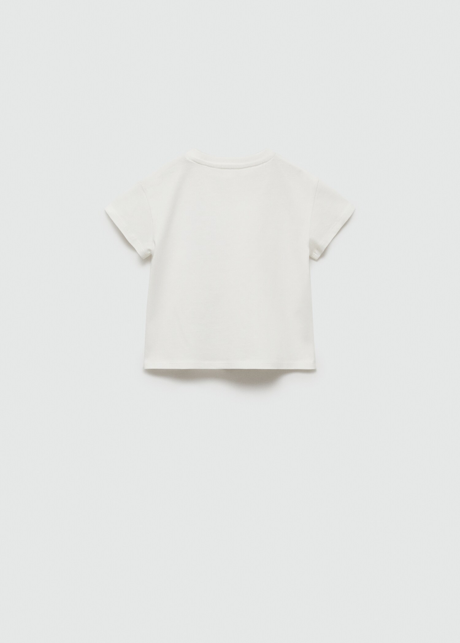 Embossed details printed t-shirt - Reverse of the article