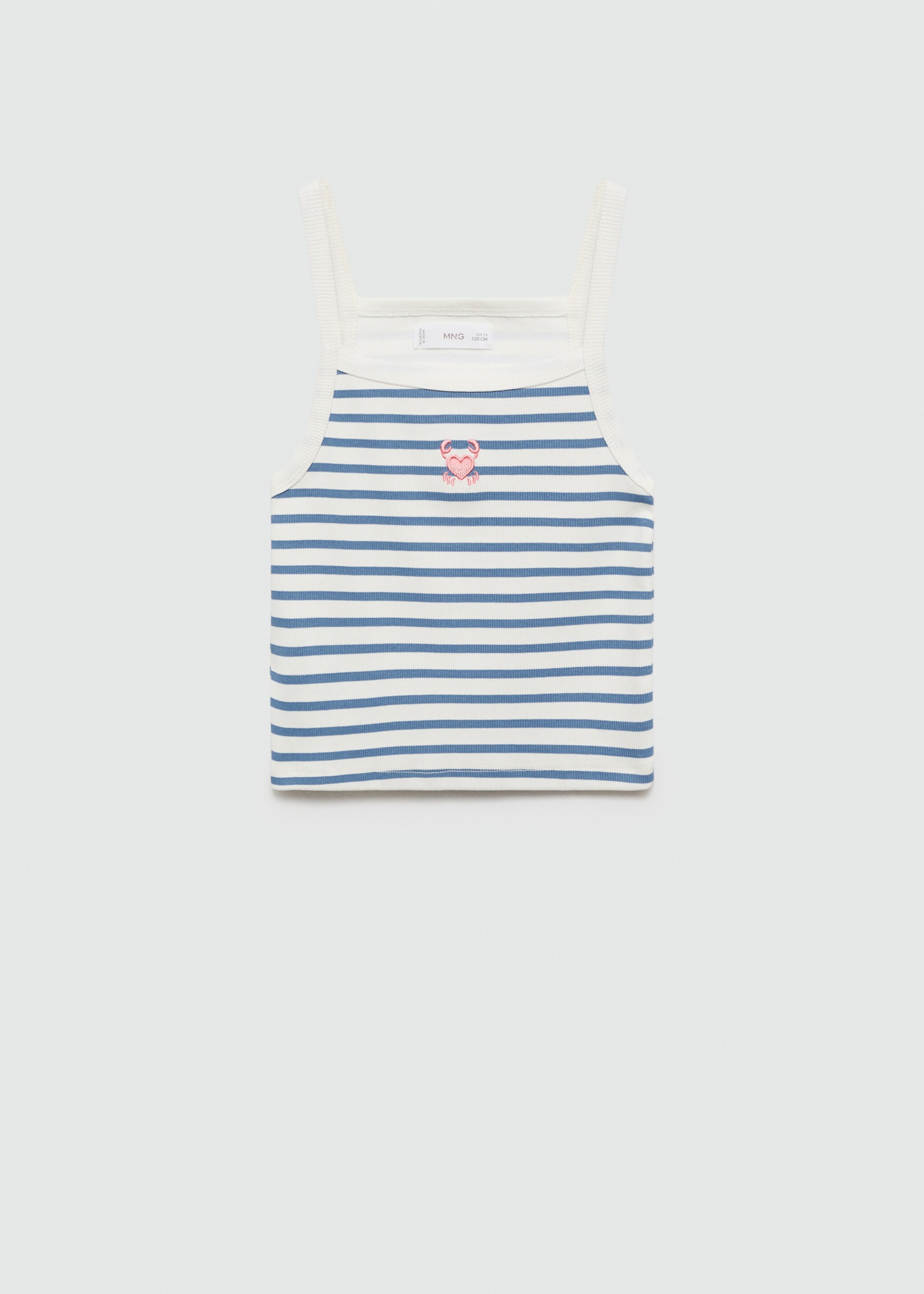 T-shirt bretelles à rayures - Article sans modèle