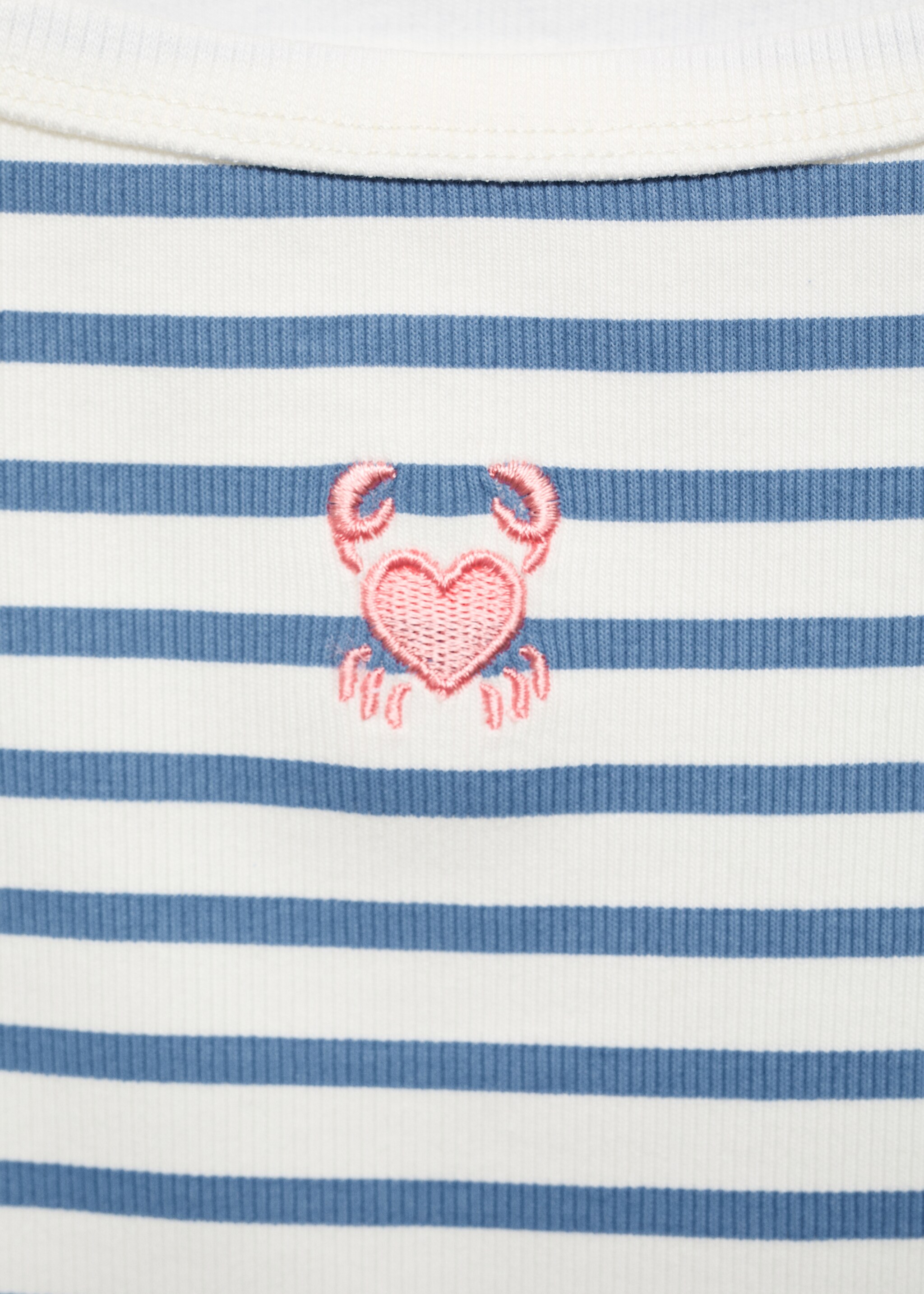 T-shirt bretelles à rayures - Détail de l'article 8