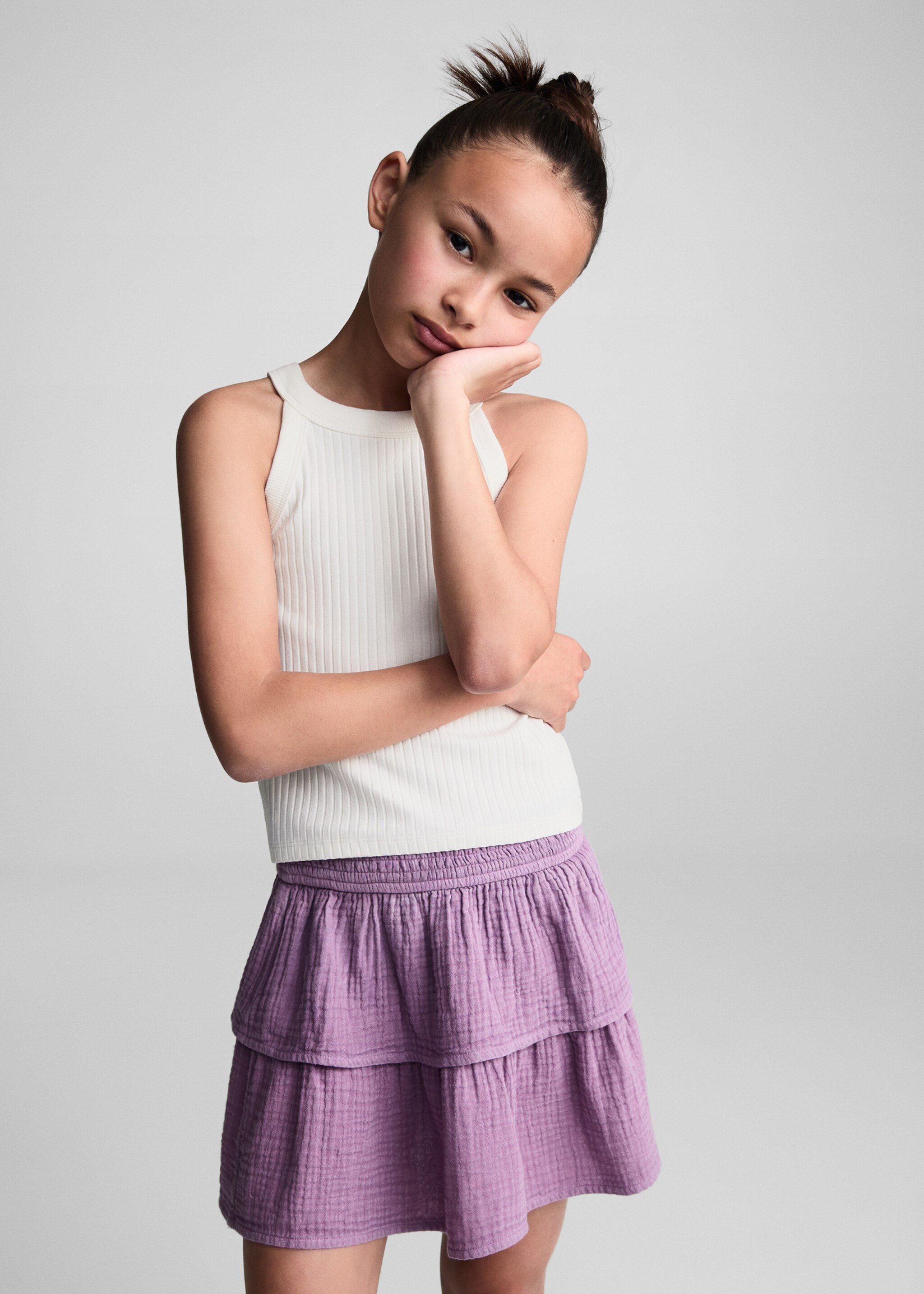 Ribbed strap top - Medium plane