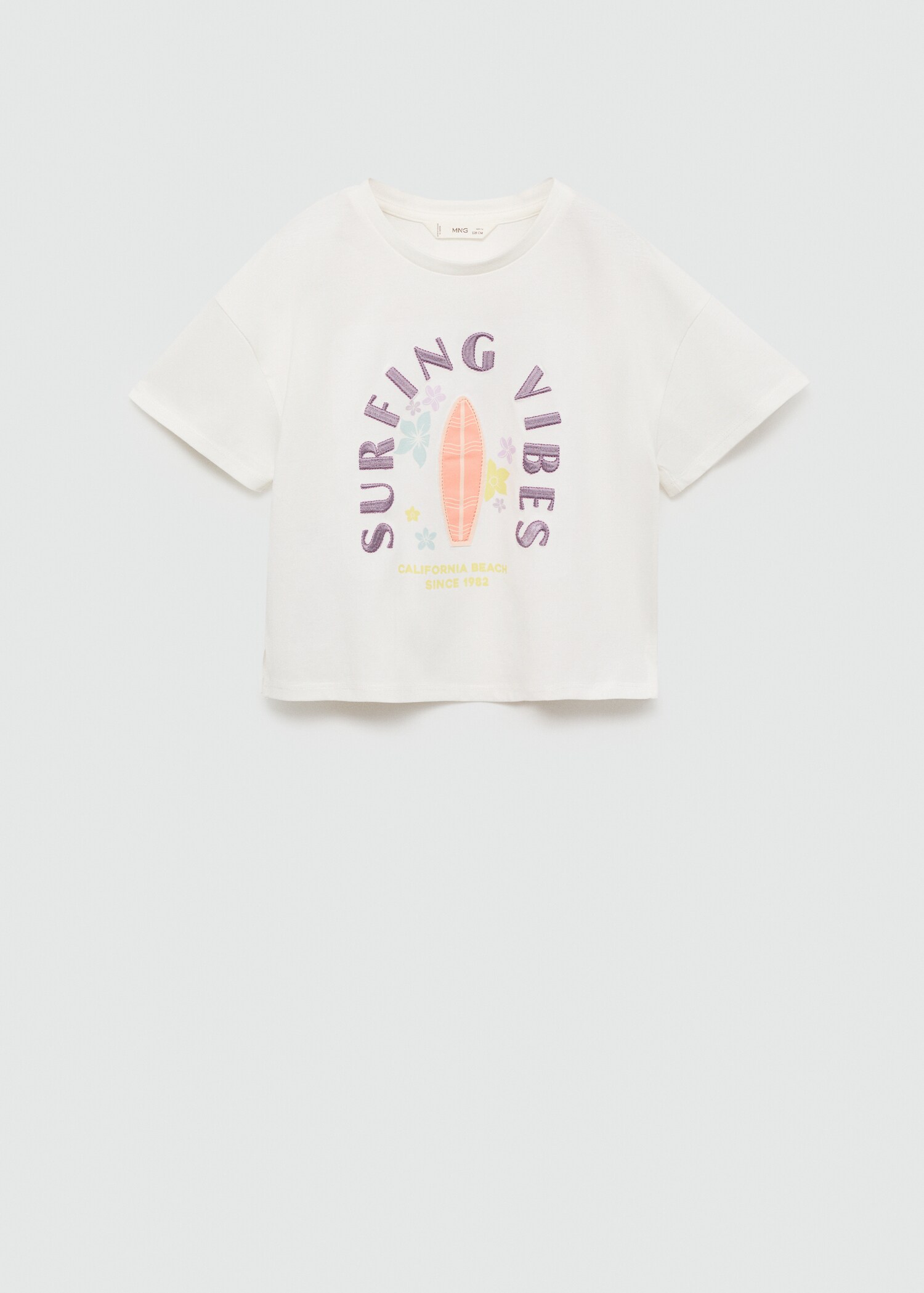 Embroidered message T-shirt - Article without model