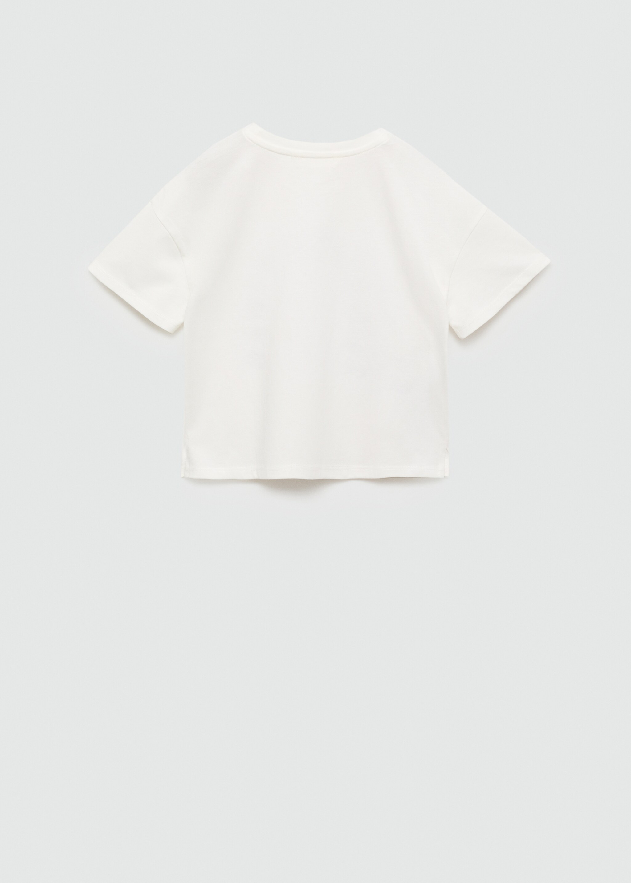 Embroidered message T-shirt - Reverse of the article, Off White. Ref: 67007957-00.