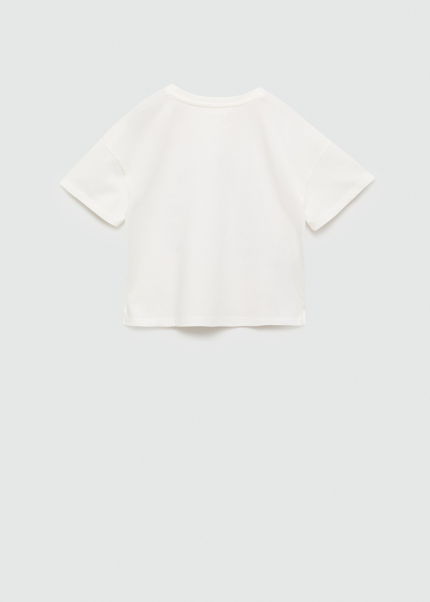 Embroidered message T-shirt - Reverse of the article