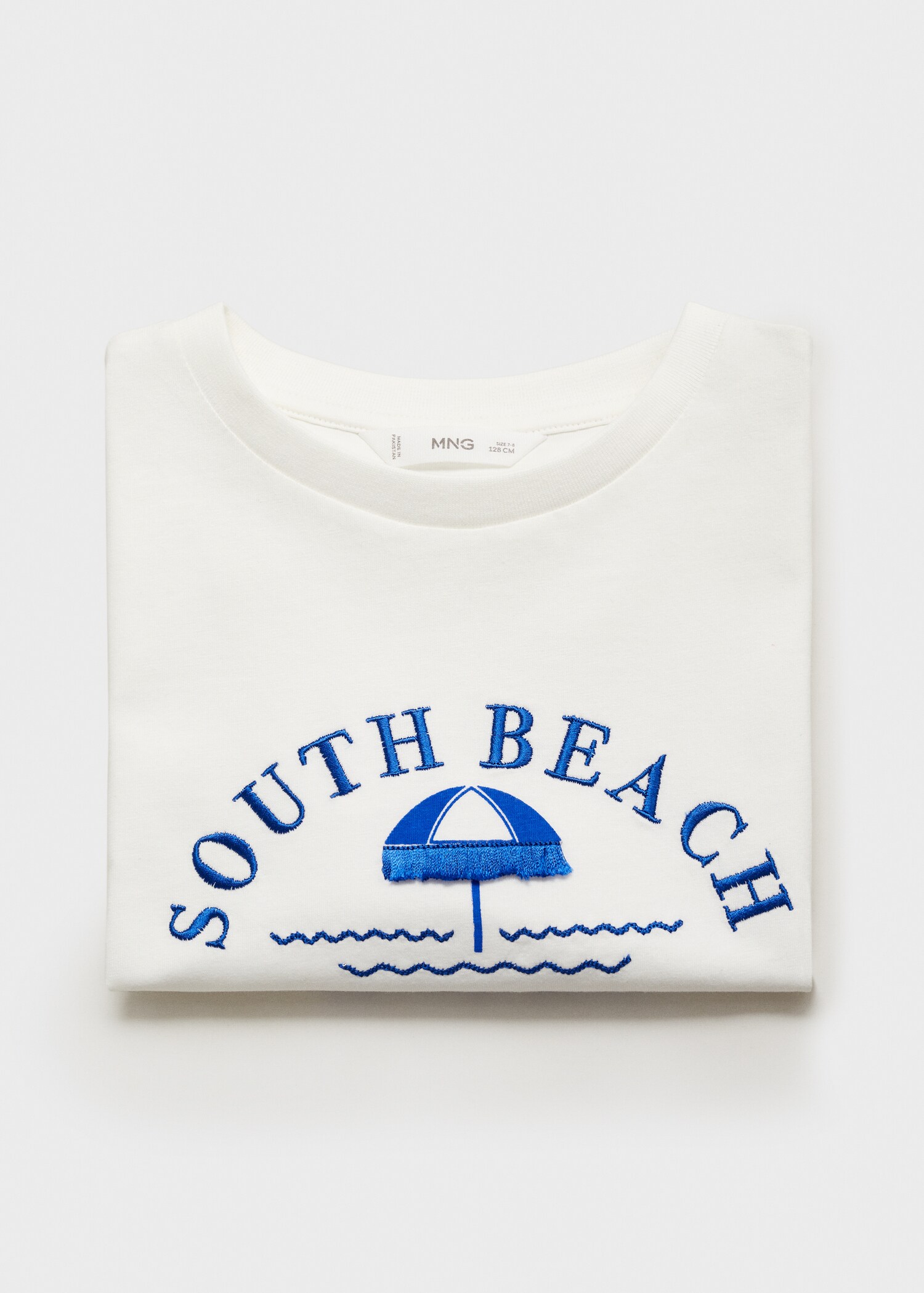 T-Shirt mit gestickter Aufschrift - Detail des Artikels 0