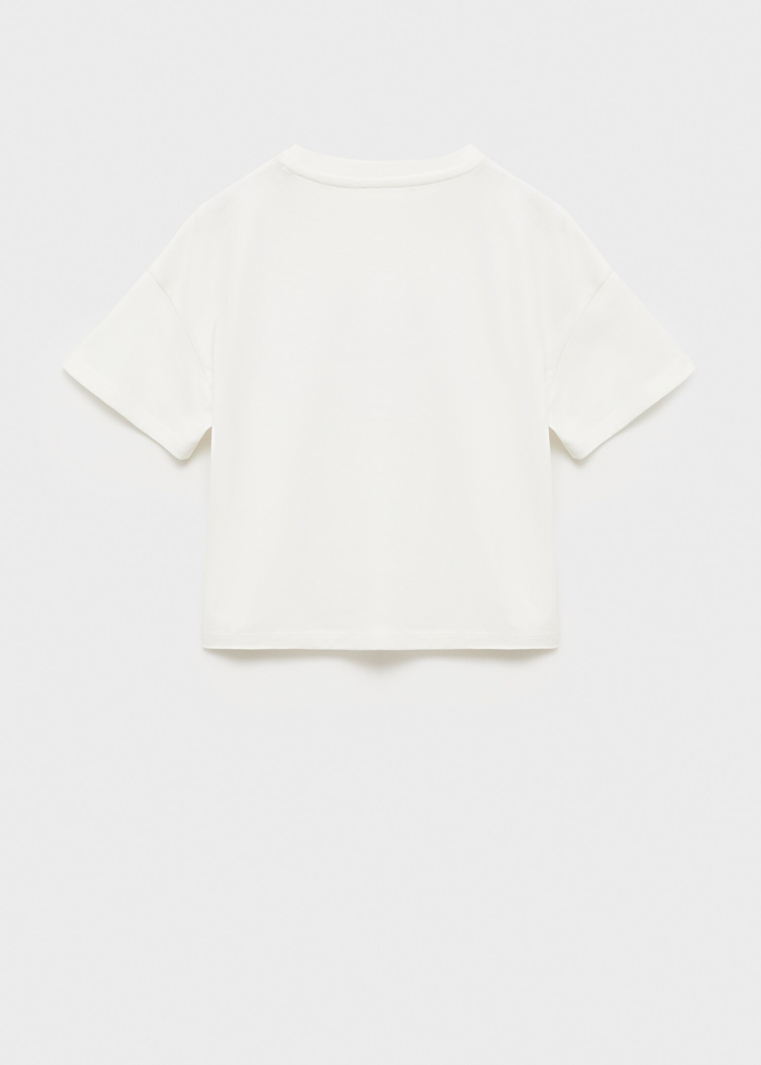 T-Shirt mit gestickter Aufschrift - Rückseite des Artikels