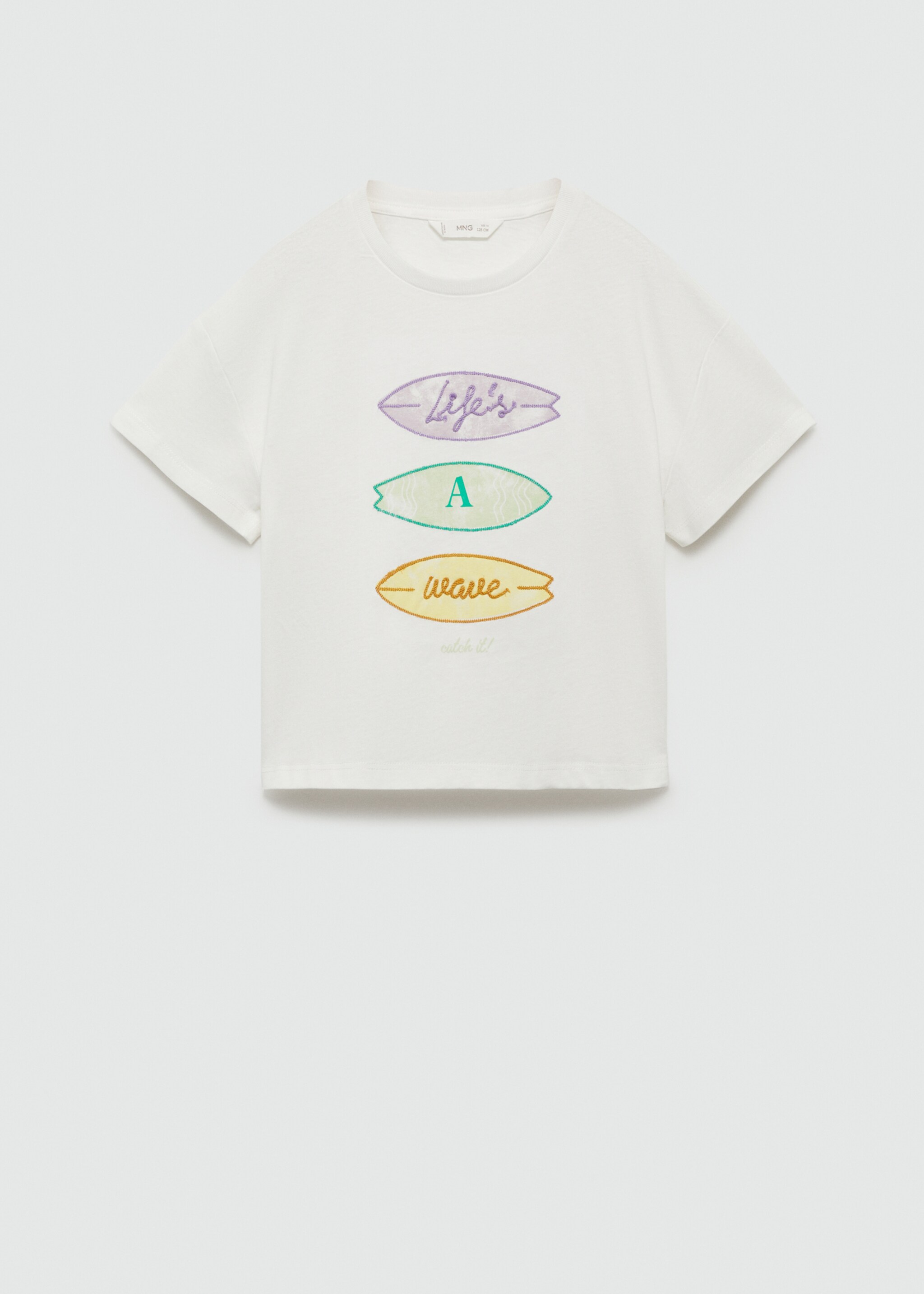 Embroidered detail T-shirt - Article without model