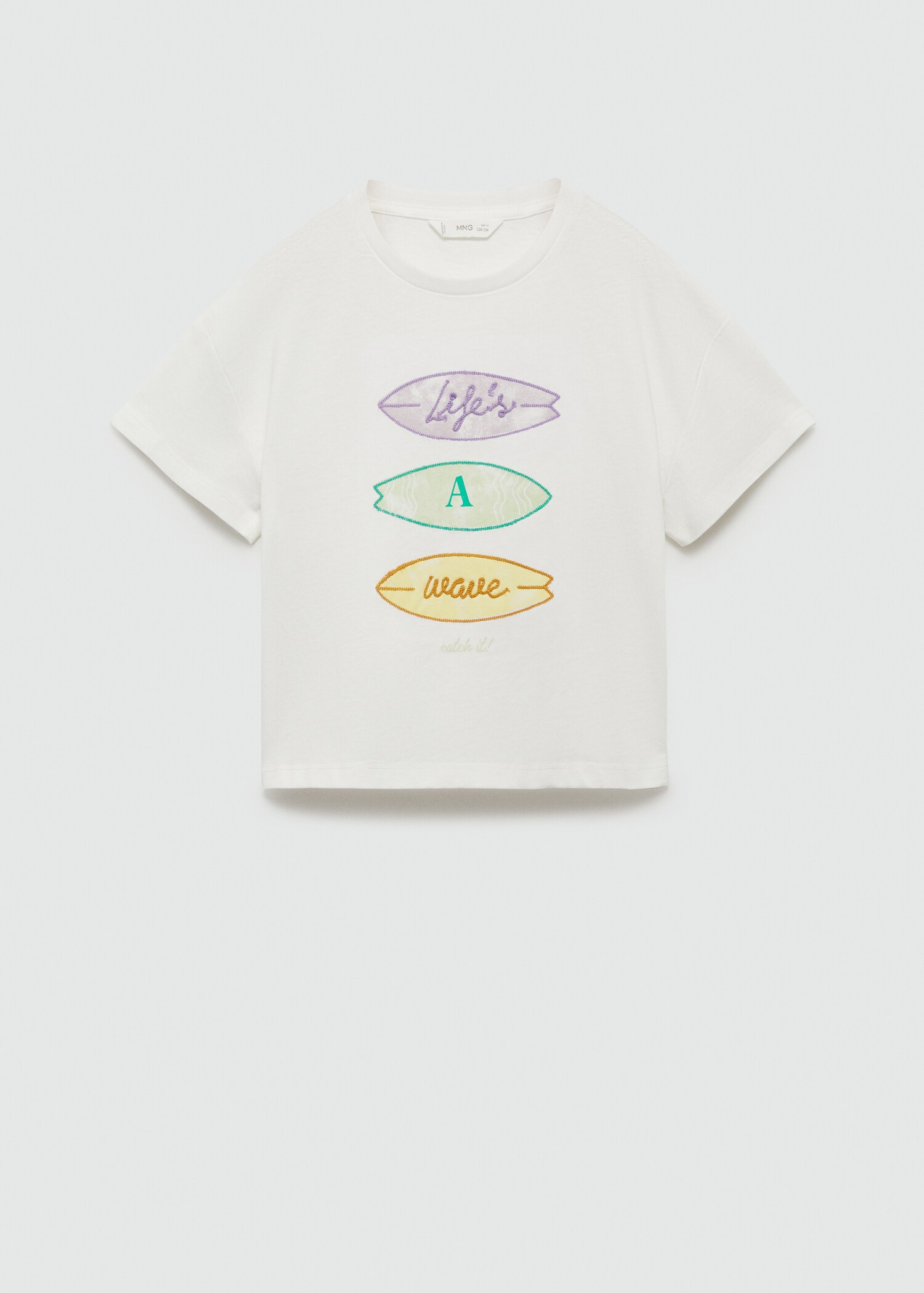 T-shirt détails brodés - Article sans modèle