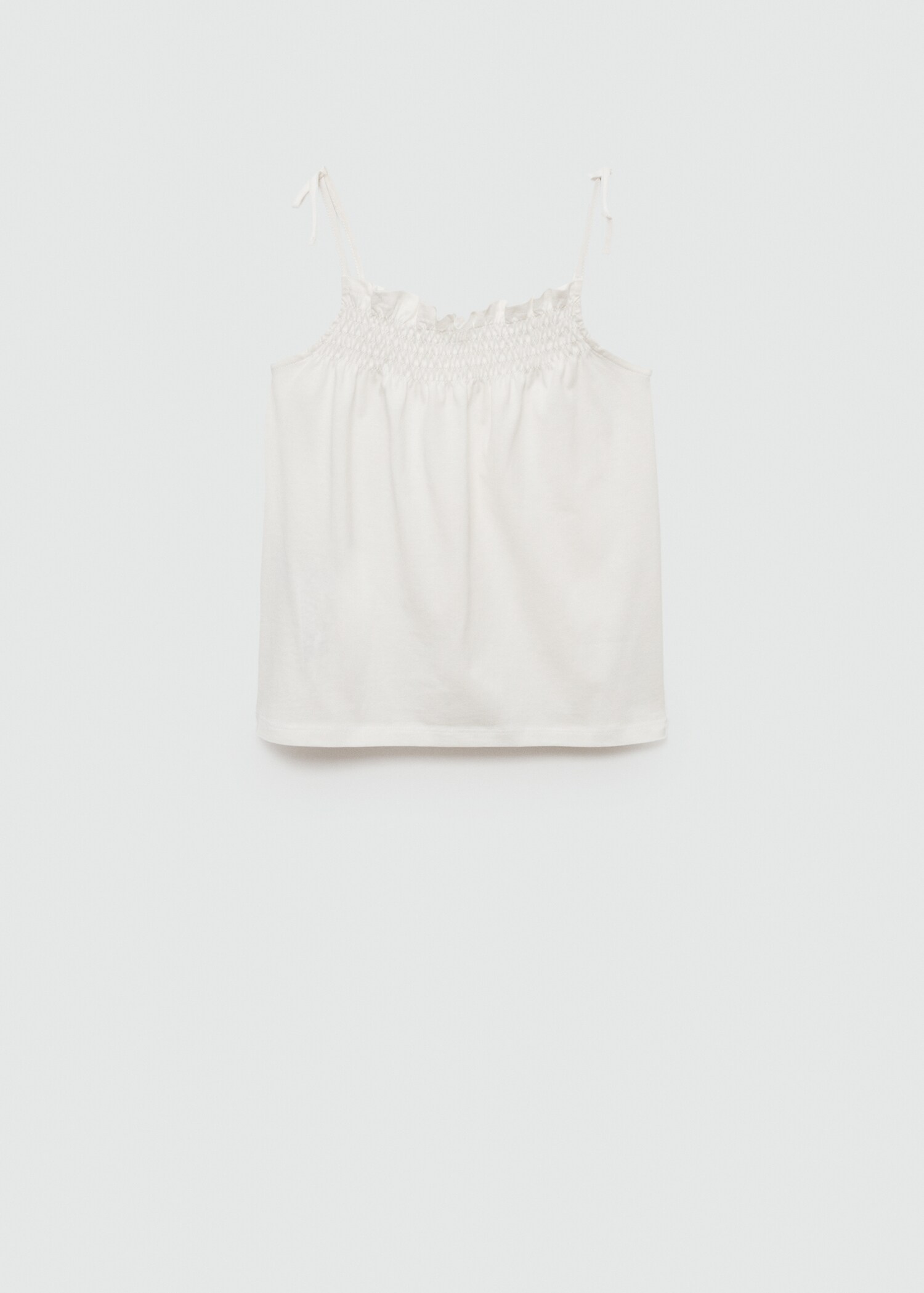 T-Shirt mit gerafftem Ausschnitt - Artikel ohne Model