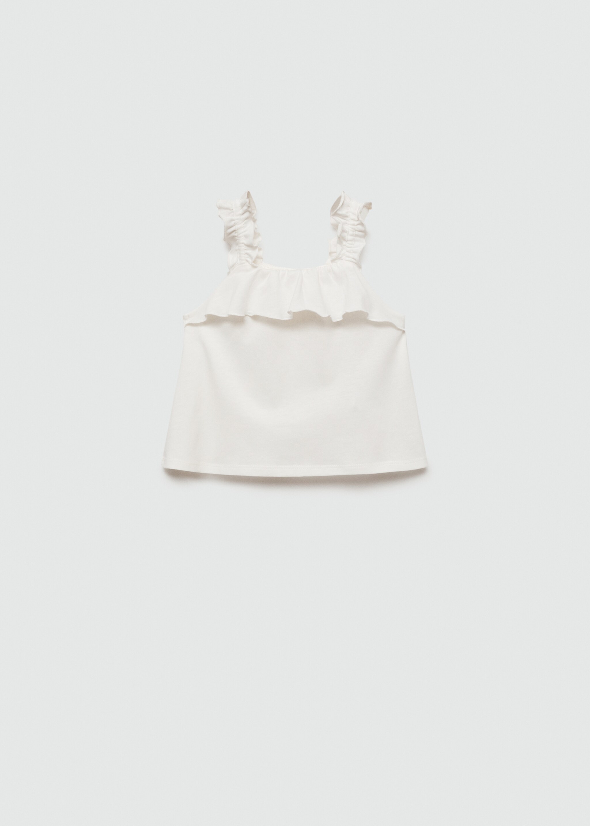 Strap cotton T-shirt - Reverse of the article