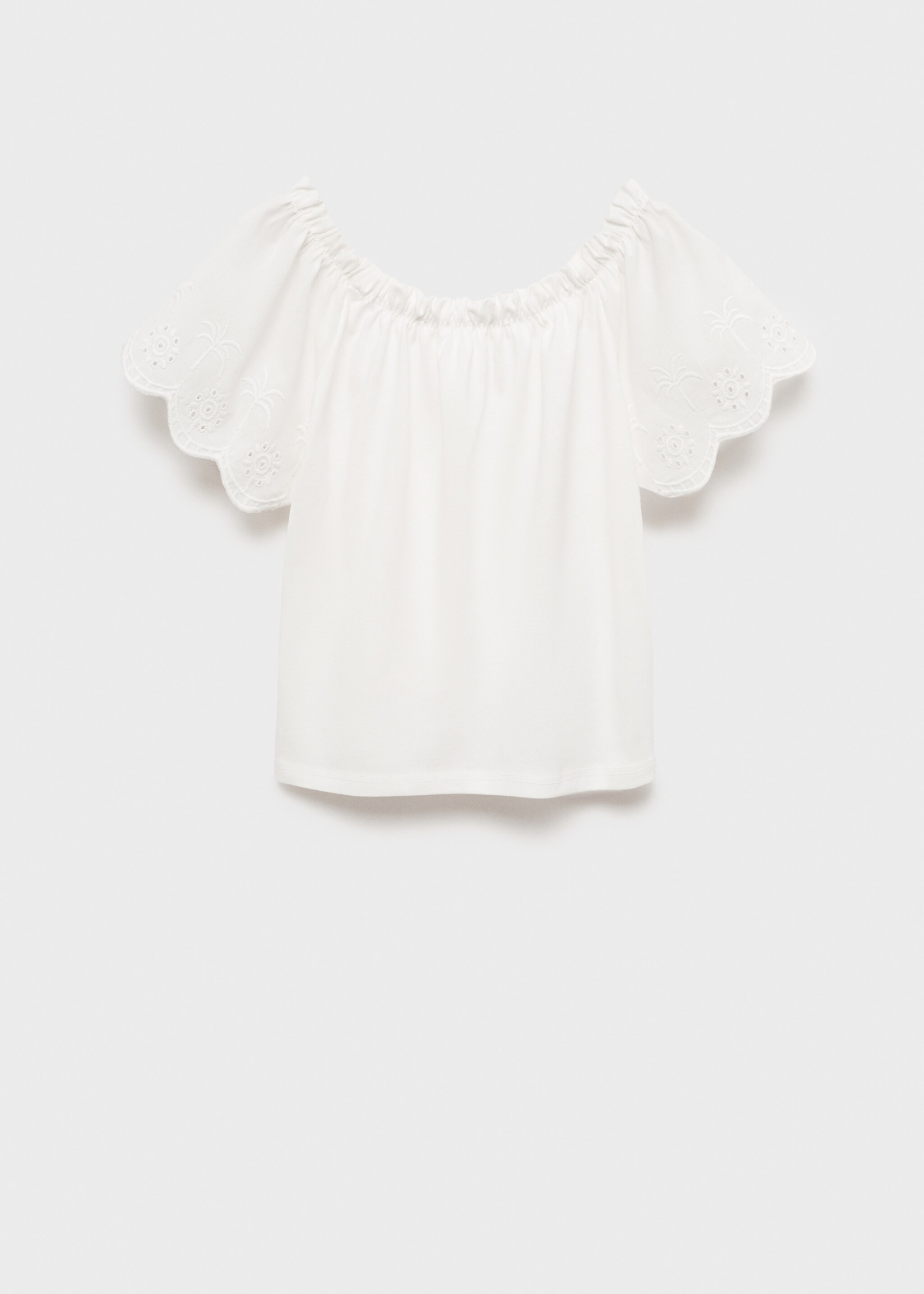 T-Shirt mit Stickereien - Rückseite des Artikels