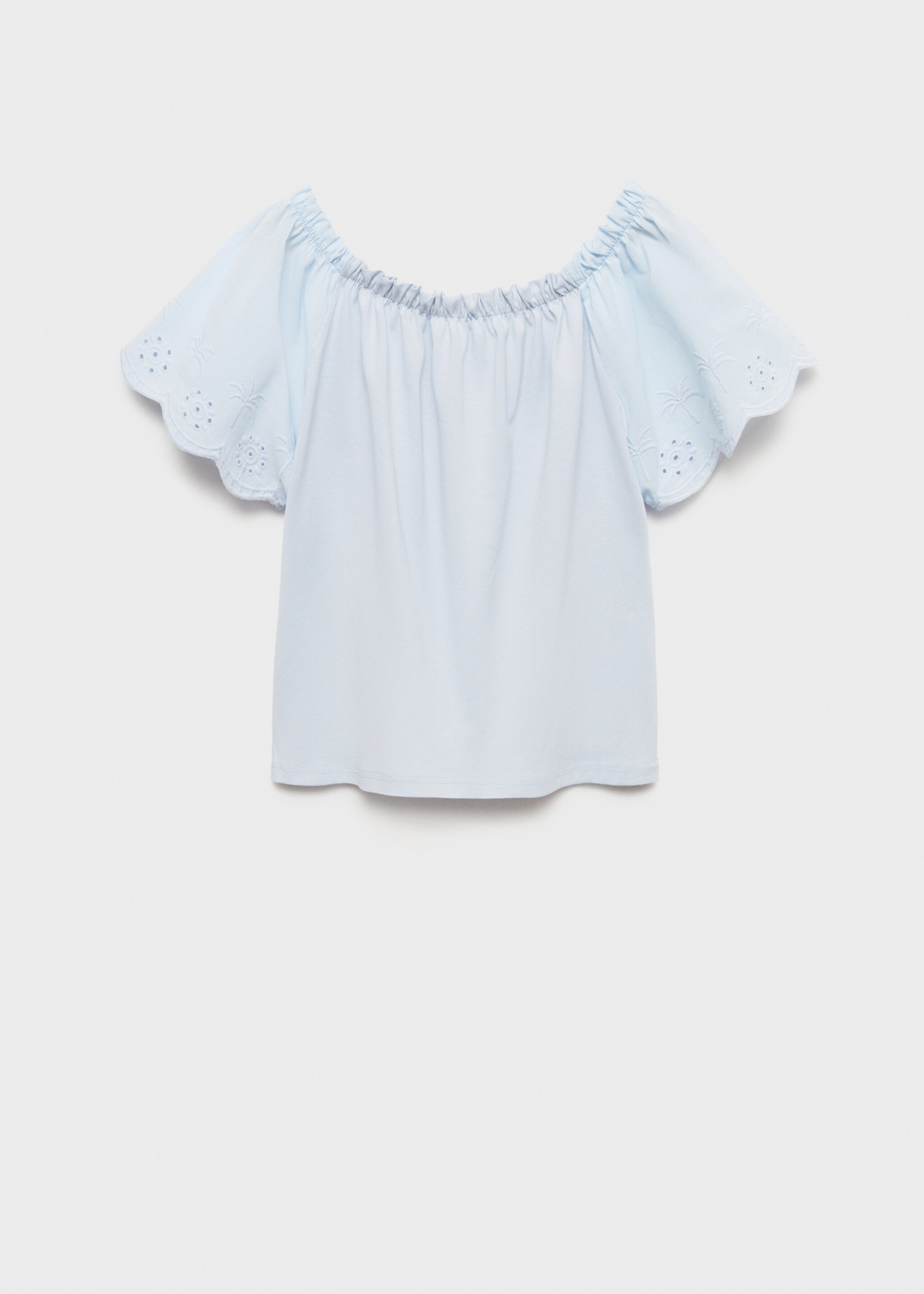 Embroidered detail T-shirt - Reverse of the article