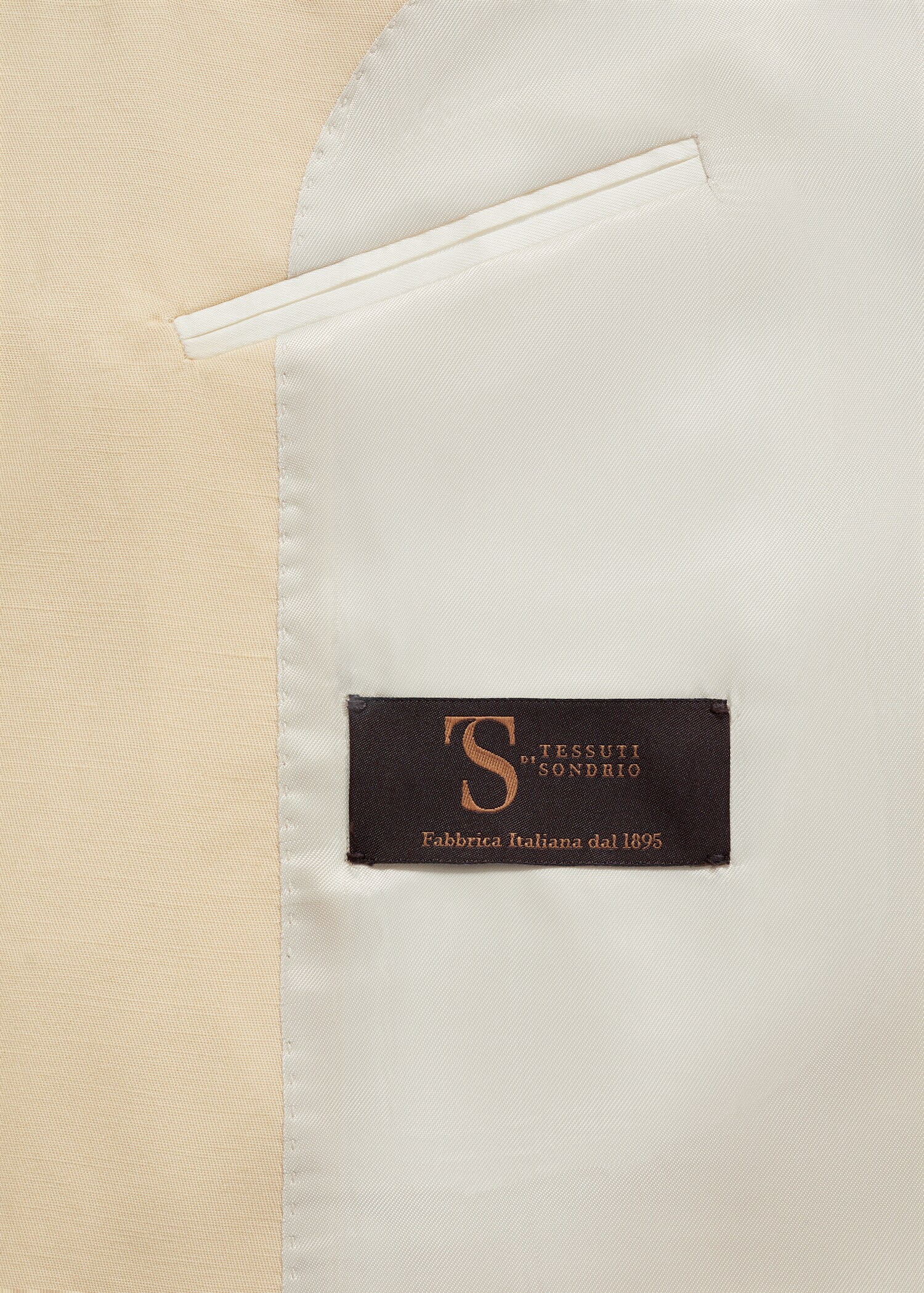 Cotton-linen double-breasted suit jacket - Details of the article 9