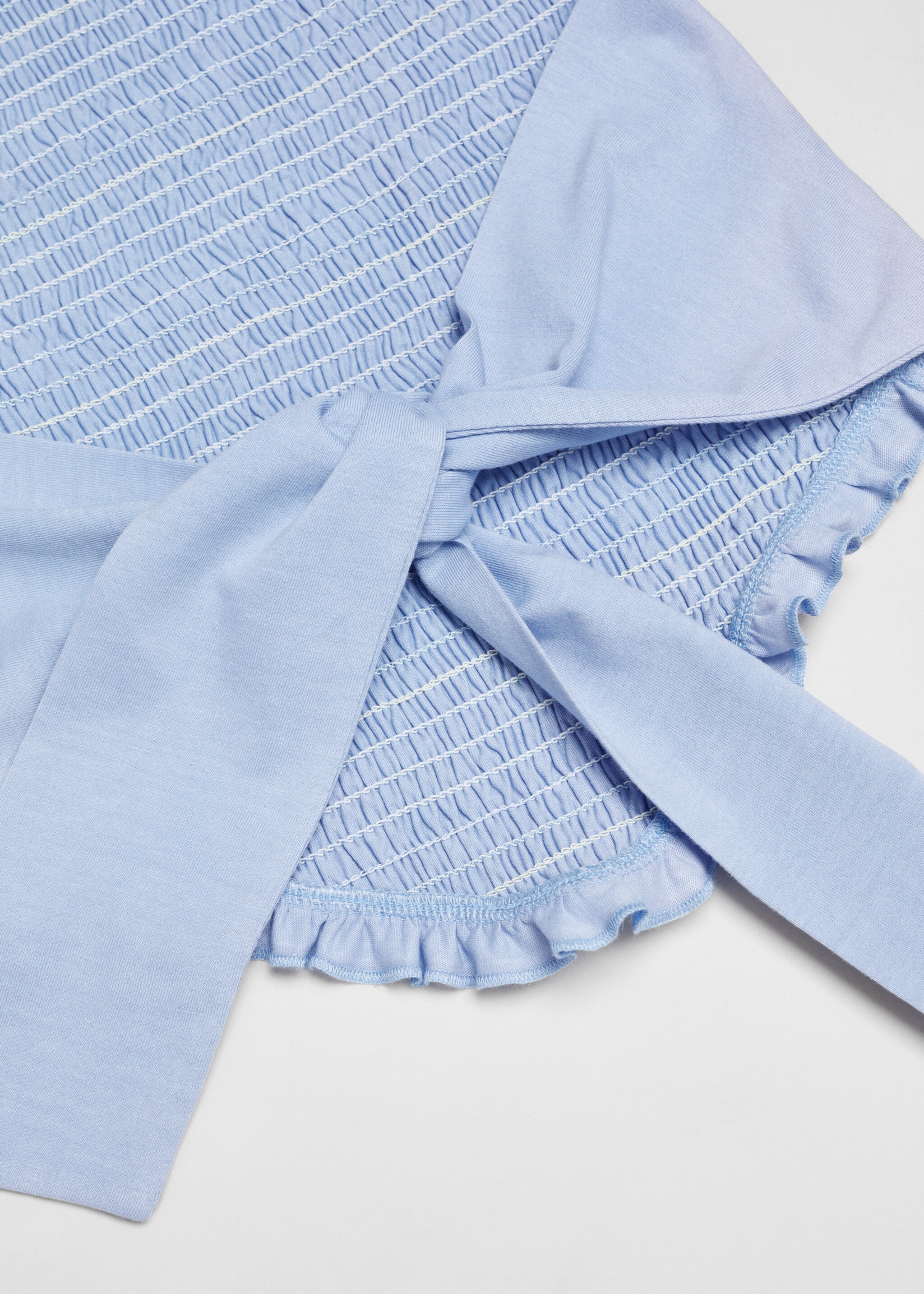 Ruched cotton top - Details of the article 0