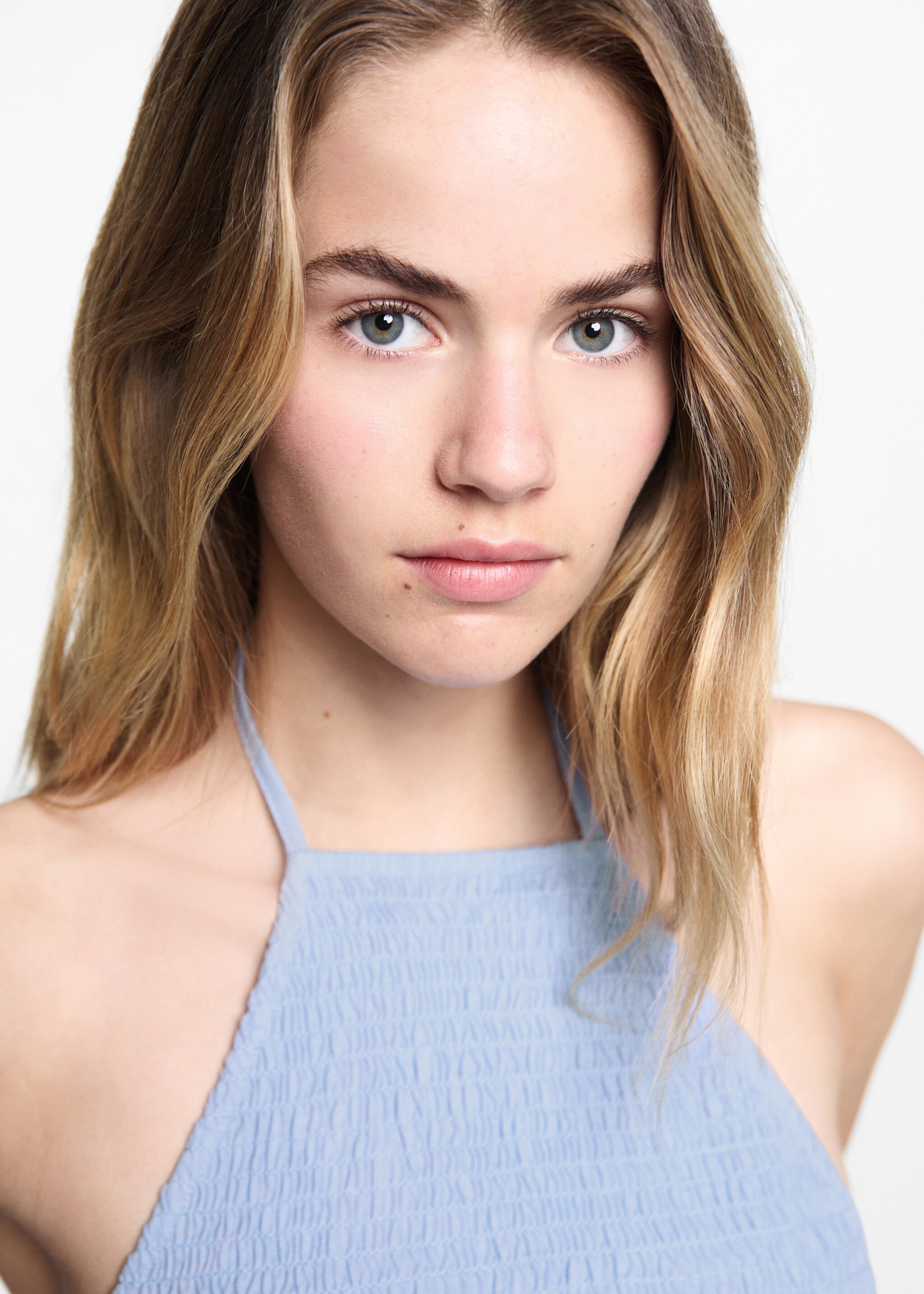 Ruched cotton top - Details of the article 1