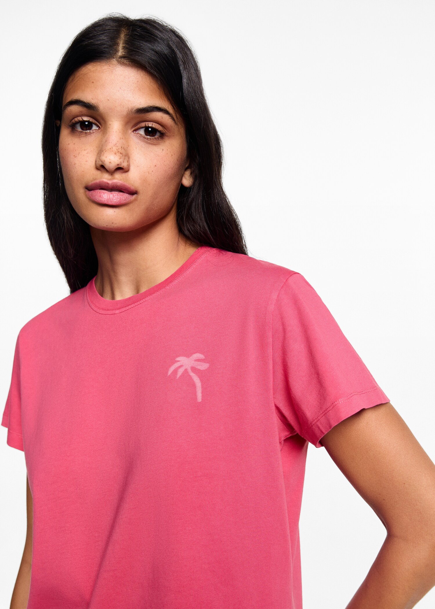 Printed cotton-blend T-shirt - Details of the article 1