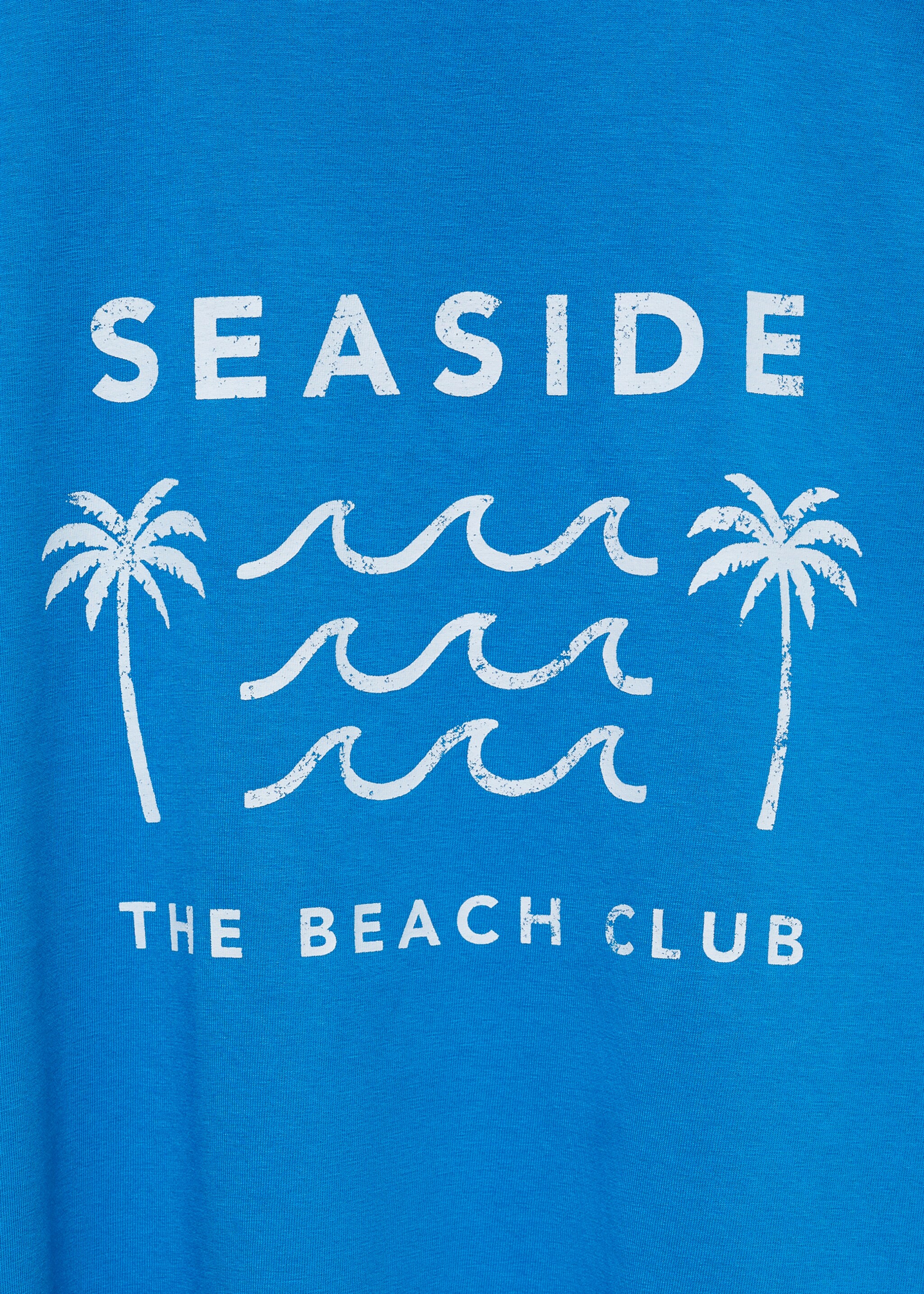 T-shirt message brodé - Détail de l'article 0, Bleu électrique. Ref: 67008278-00.