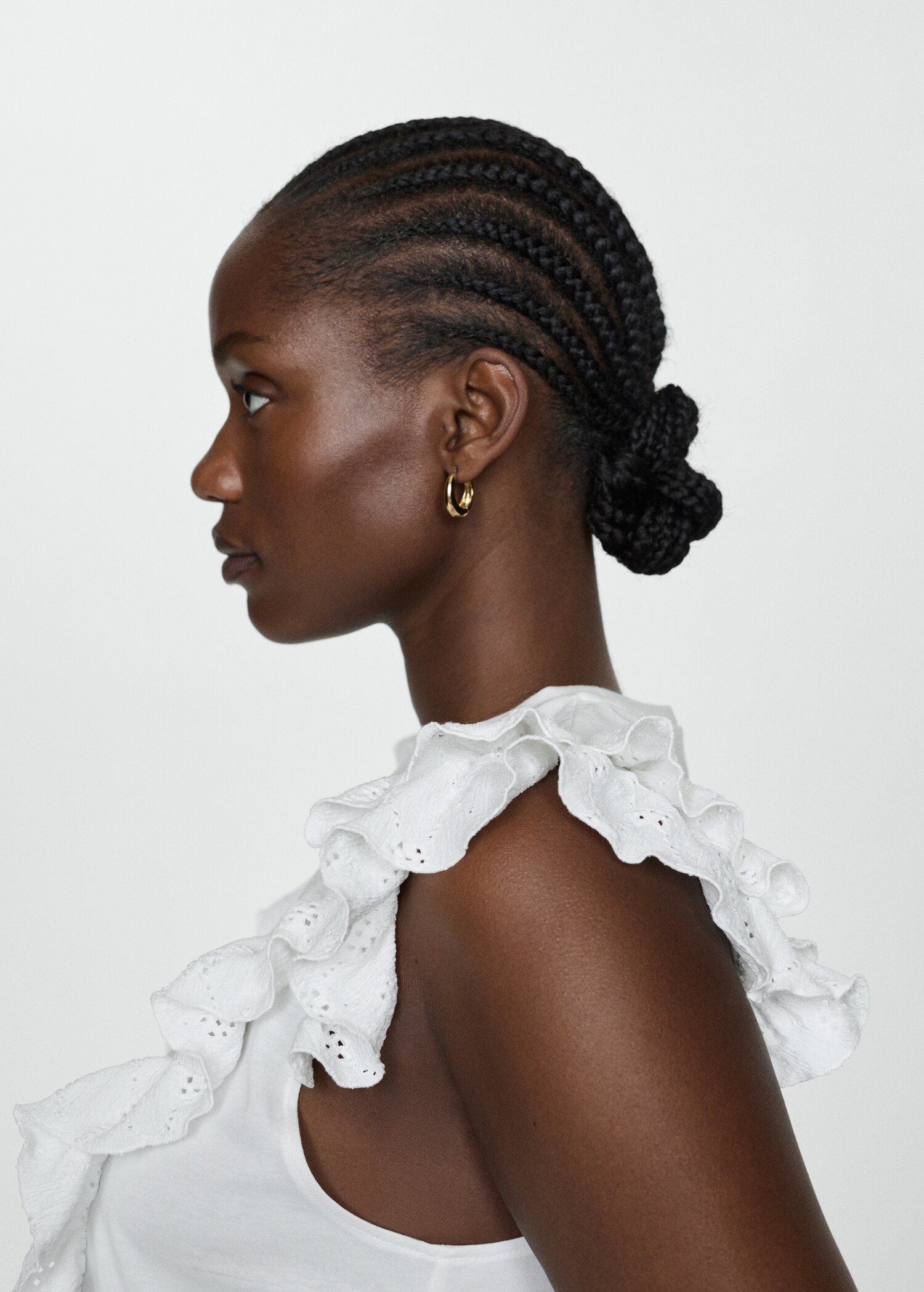 Frills cotton t-shirt - Details of the article 4