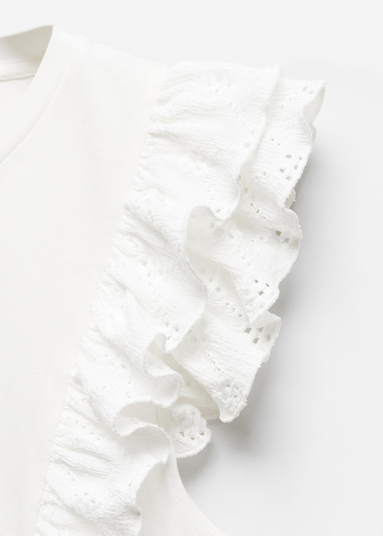 Frills cotton t-shirt - Details of the article 8