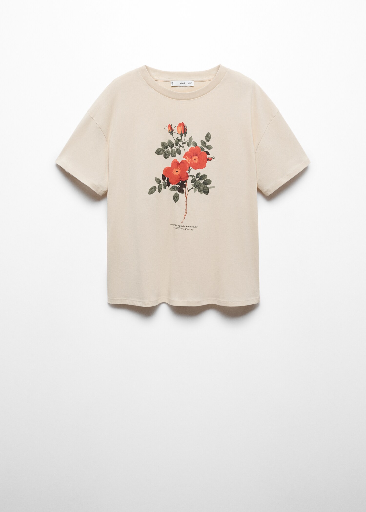 Printed cotton-blend t-shirt - Article without model