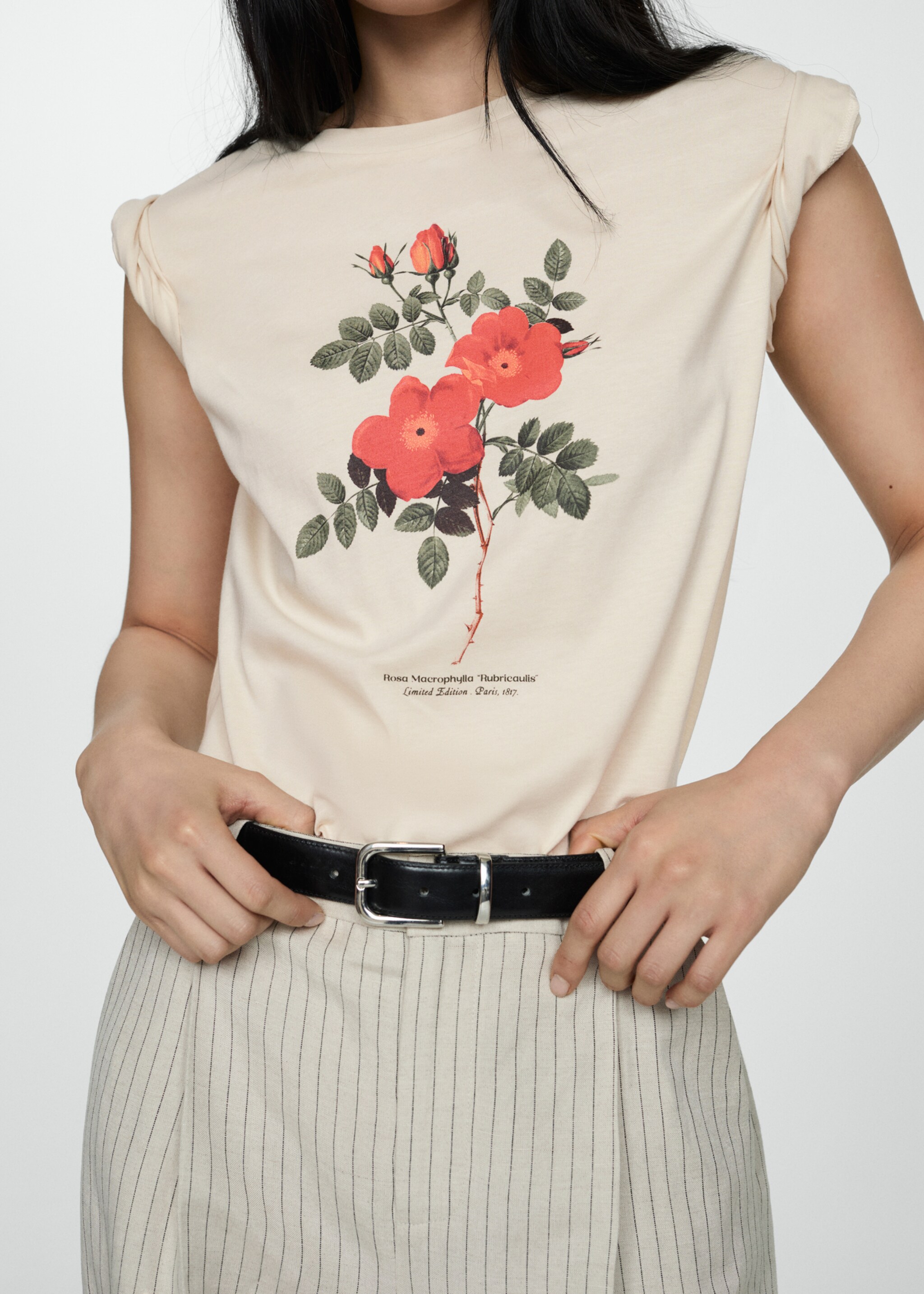 Printed cotton-blend t-shirt - Details of the article 6
