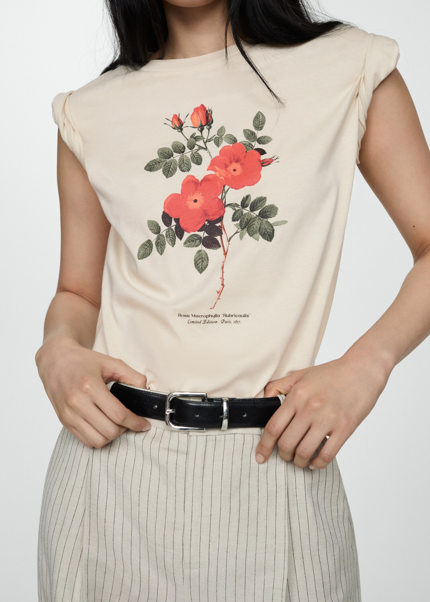 Printed cotton-blend t-shirt - Details of the article 6
