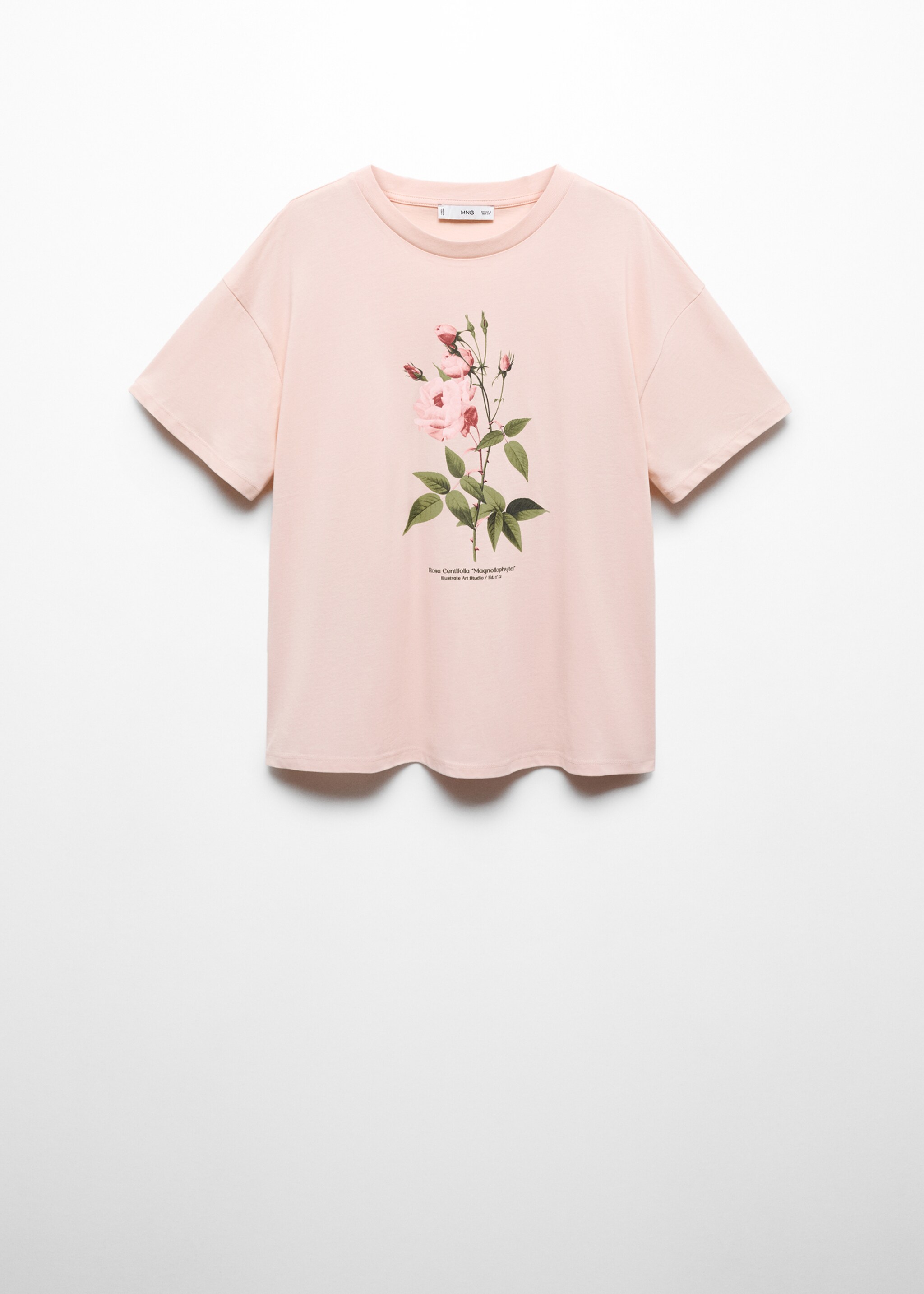 Printed cotton-blend t-shirt - Article without model