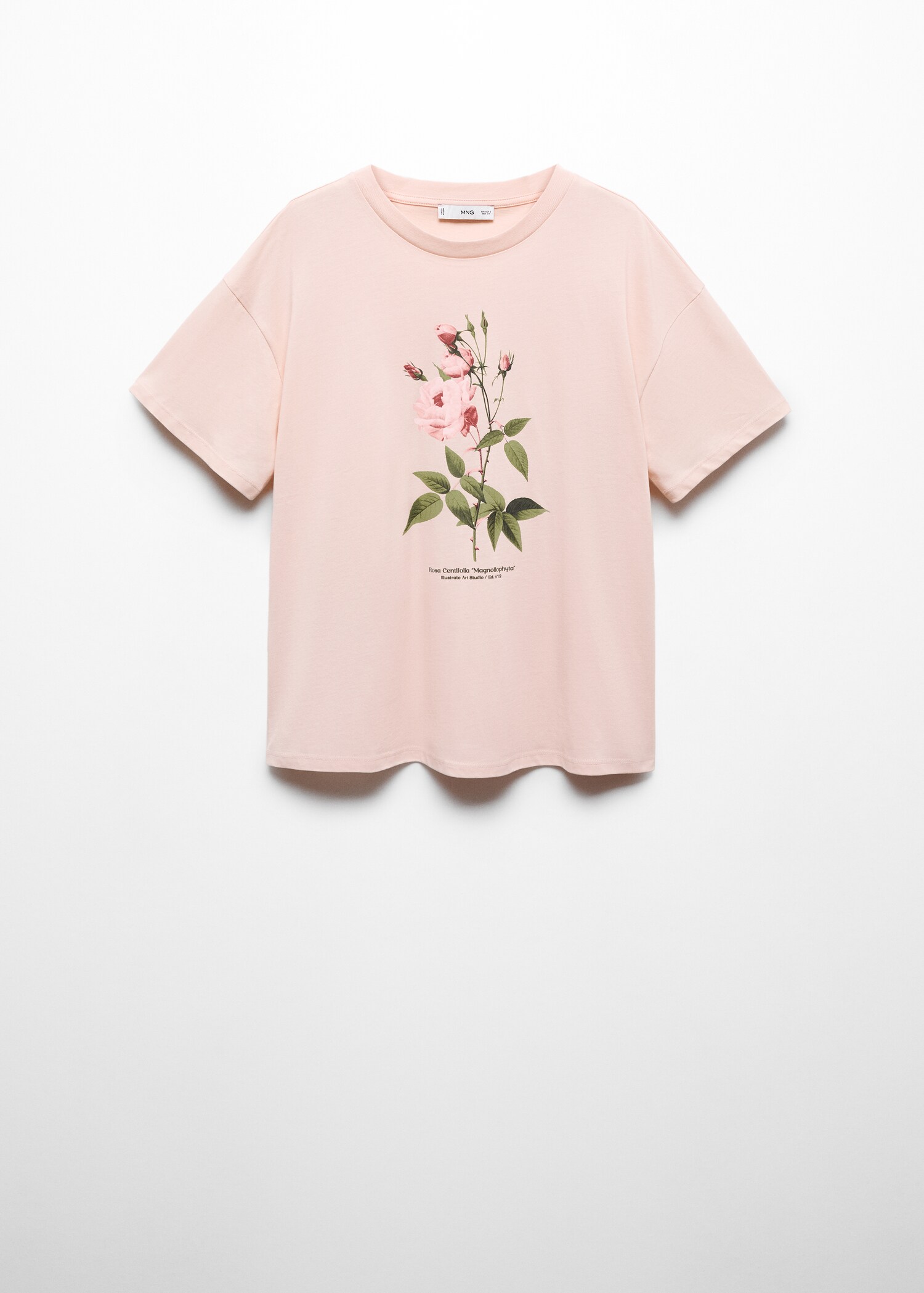 Printed cotton-blend t-shirt - Article without model