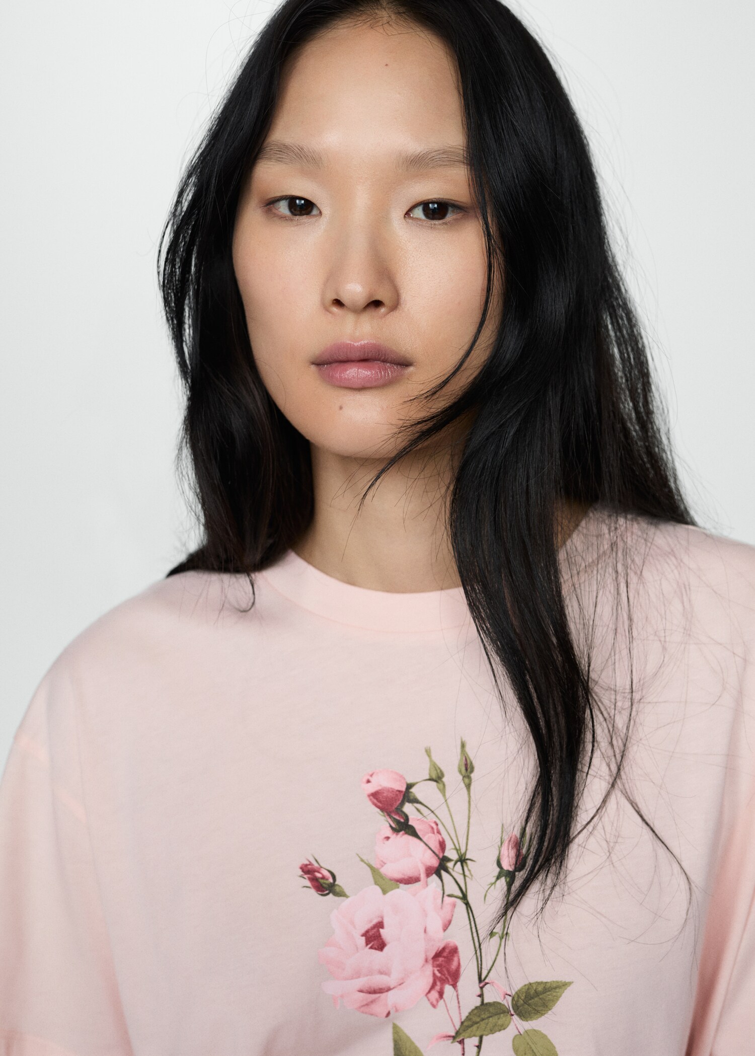 Printed cotton-blend t-shirt - Details of the article 1