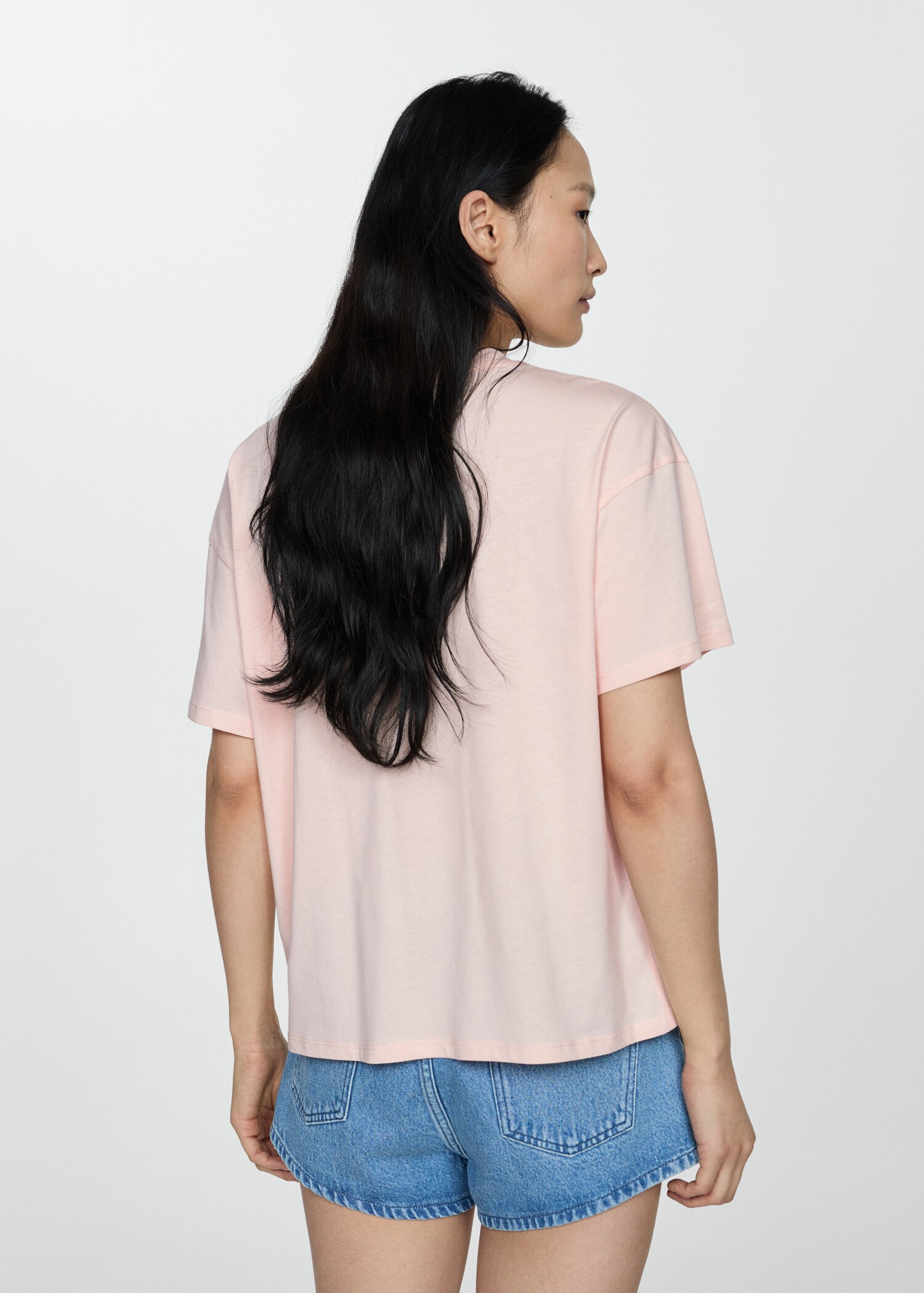 Printed cotton-blend t-shirt - Reverse of the article