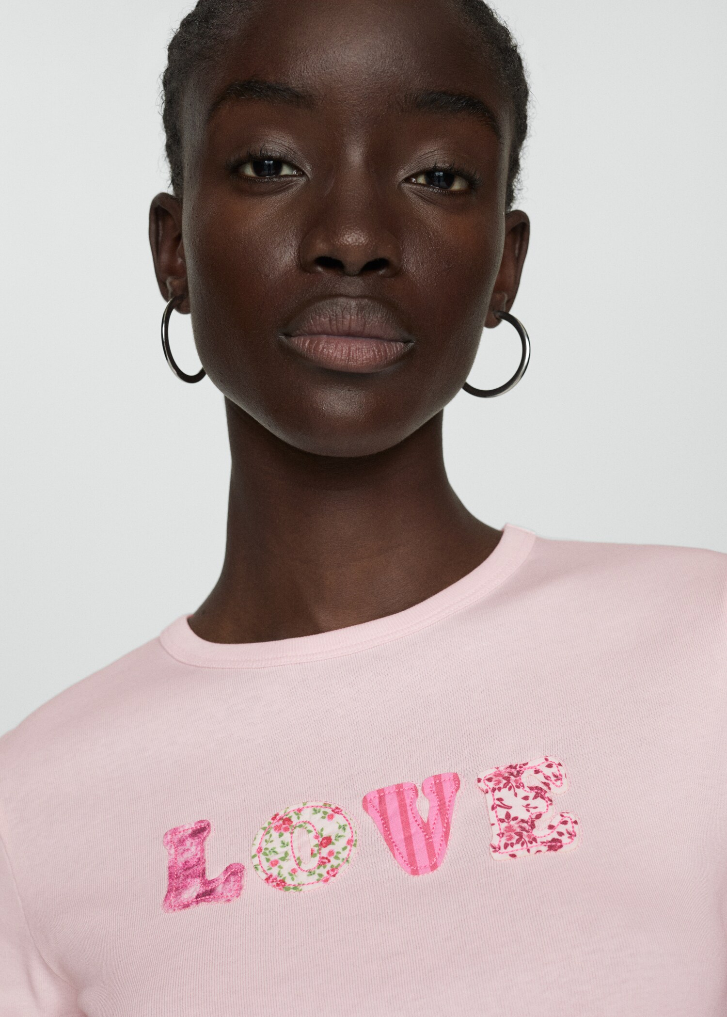 Printed cotton-blend t-shirt - Details of the article 1