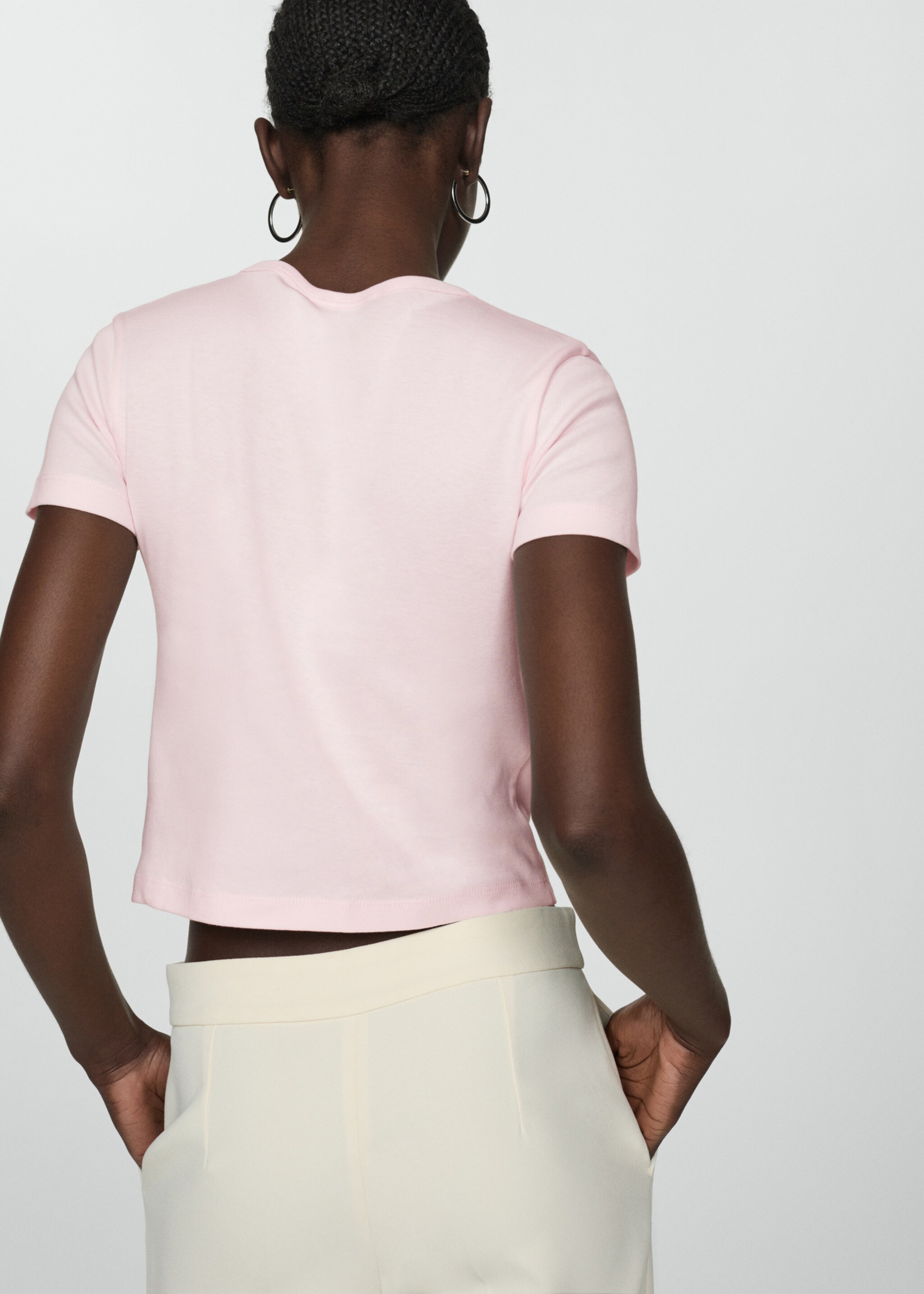 Printed cotton-blend t-shirt - Reverse of the article