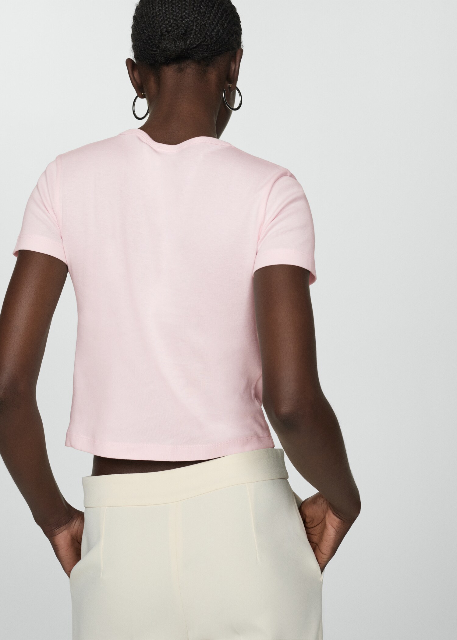 Printed cotton-blend t-shirt - Reverse of the article