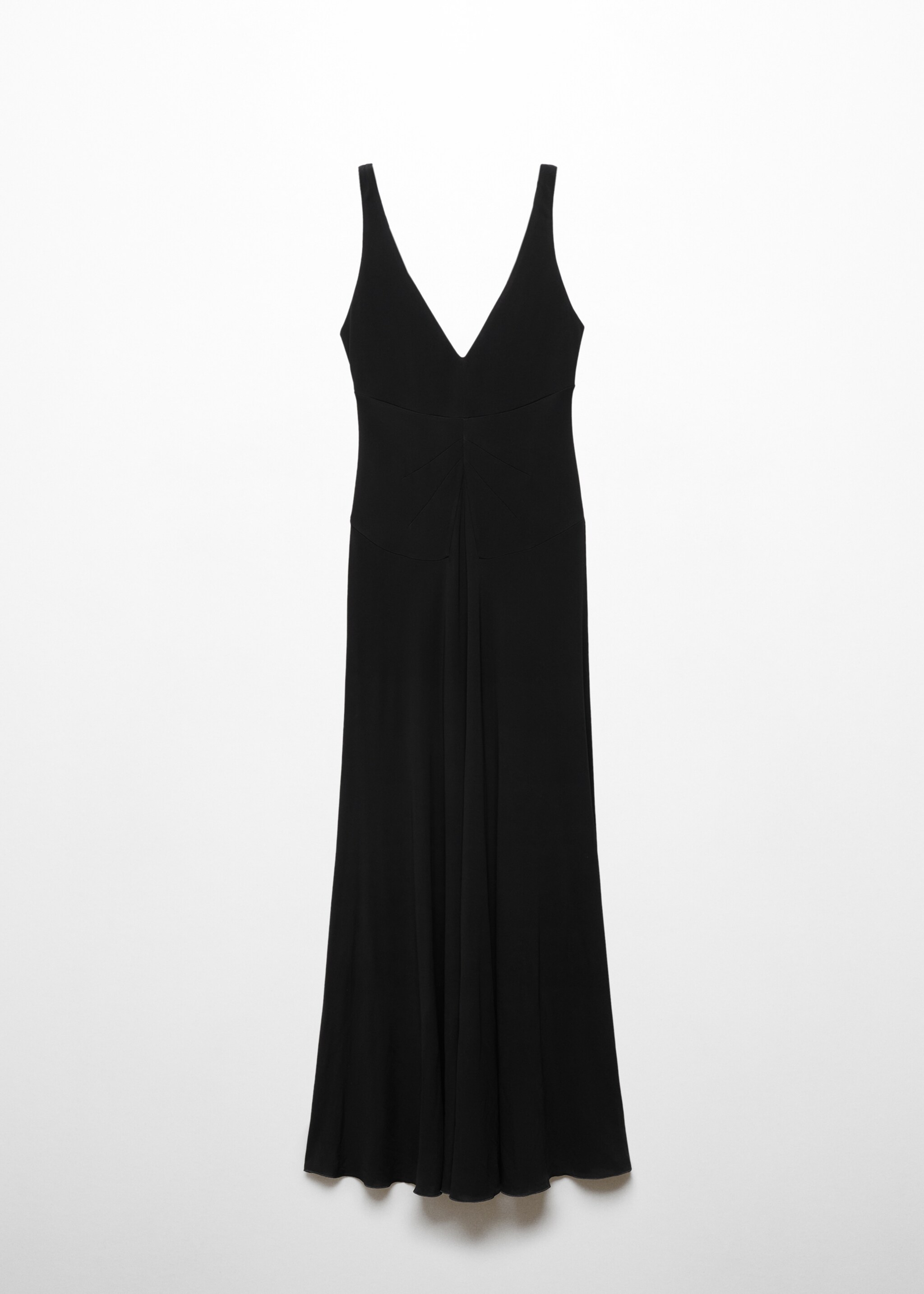 Knitted dress with draped neckline - Article without model