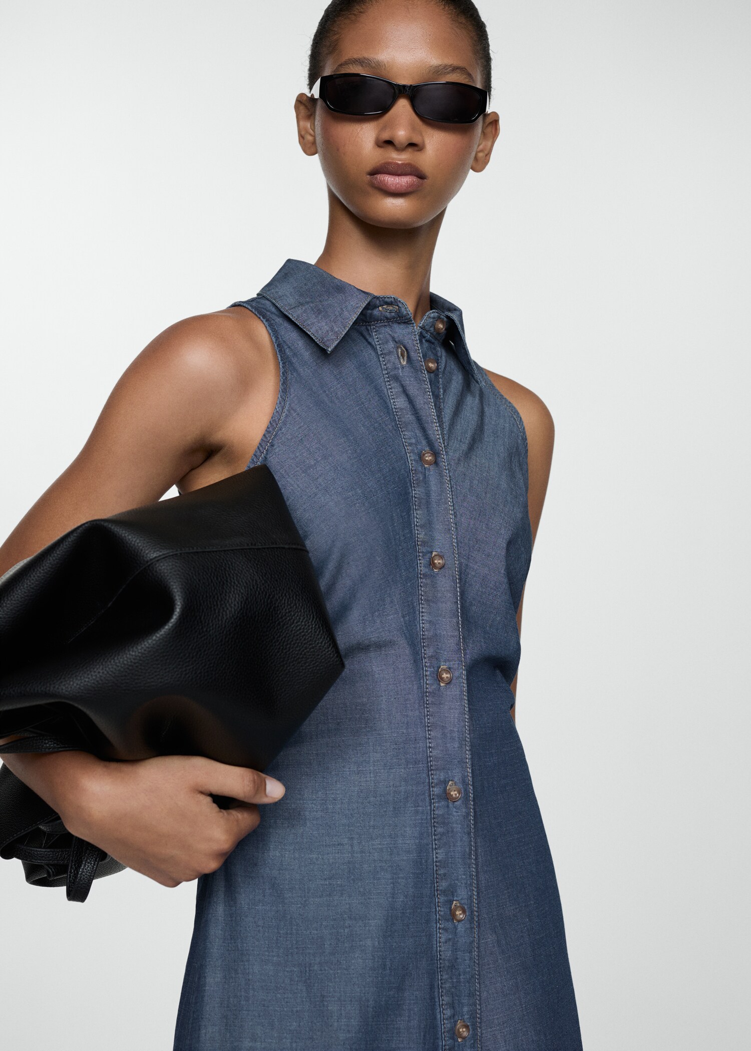Denim shirt dress - Medium plane