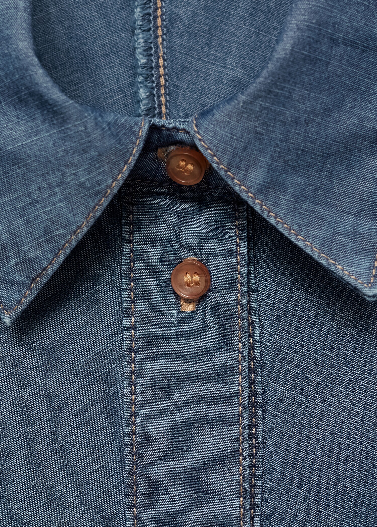 Denim shirt dress - Details of the article 0