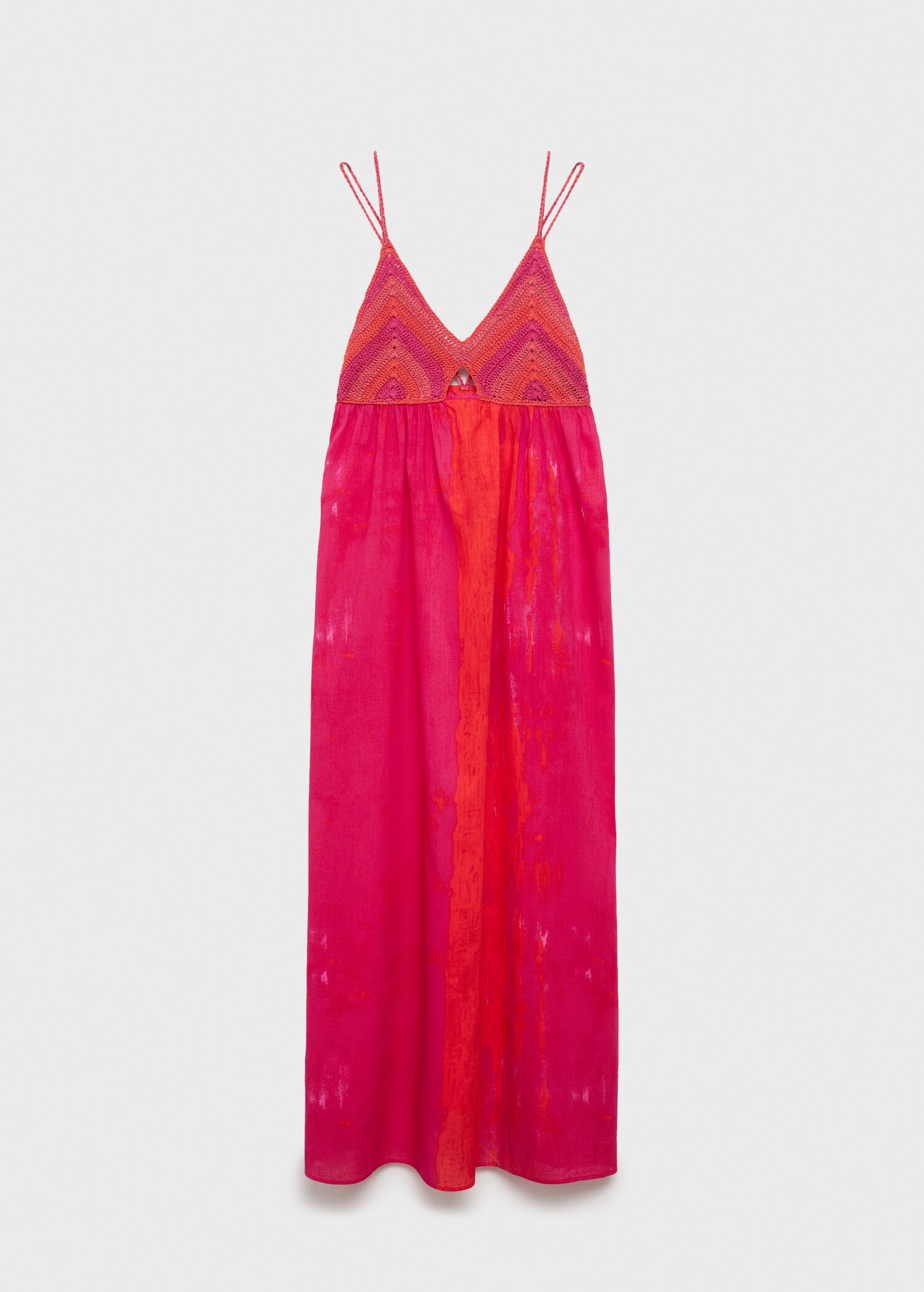 Langes Häkelkleid - Artikel ohne Model