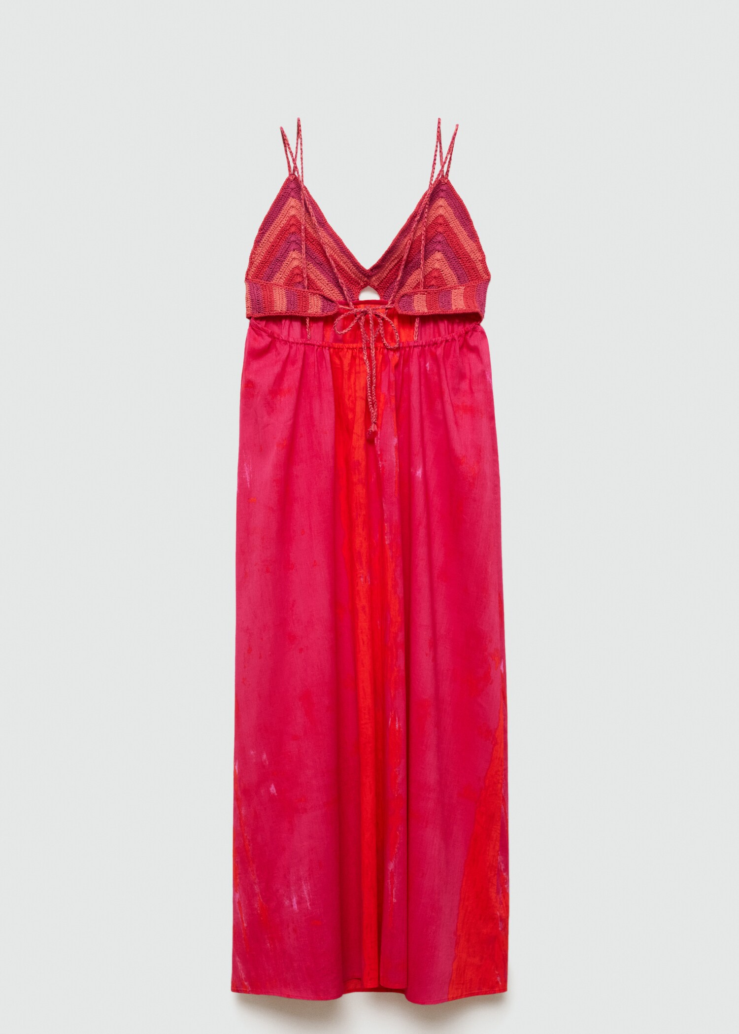 Langes Häkelkleid - Rückseite des Artikels